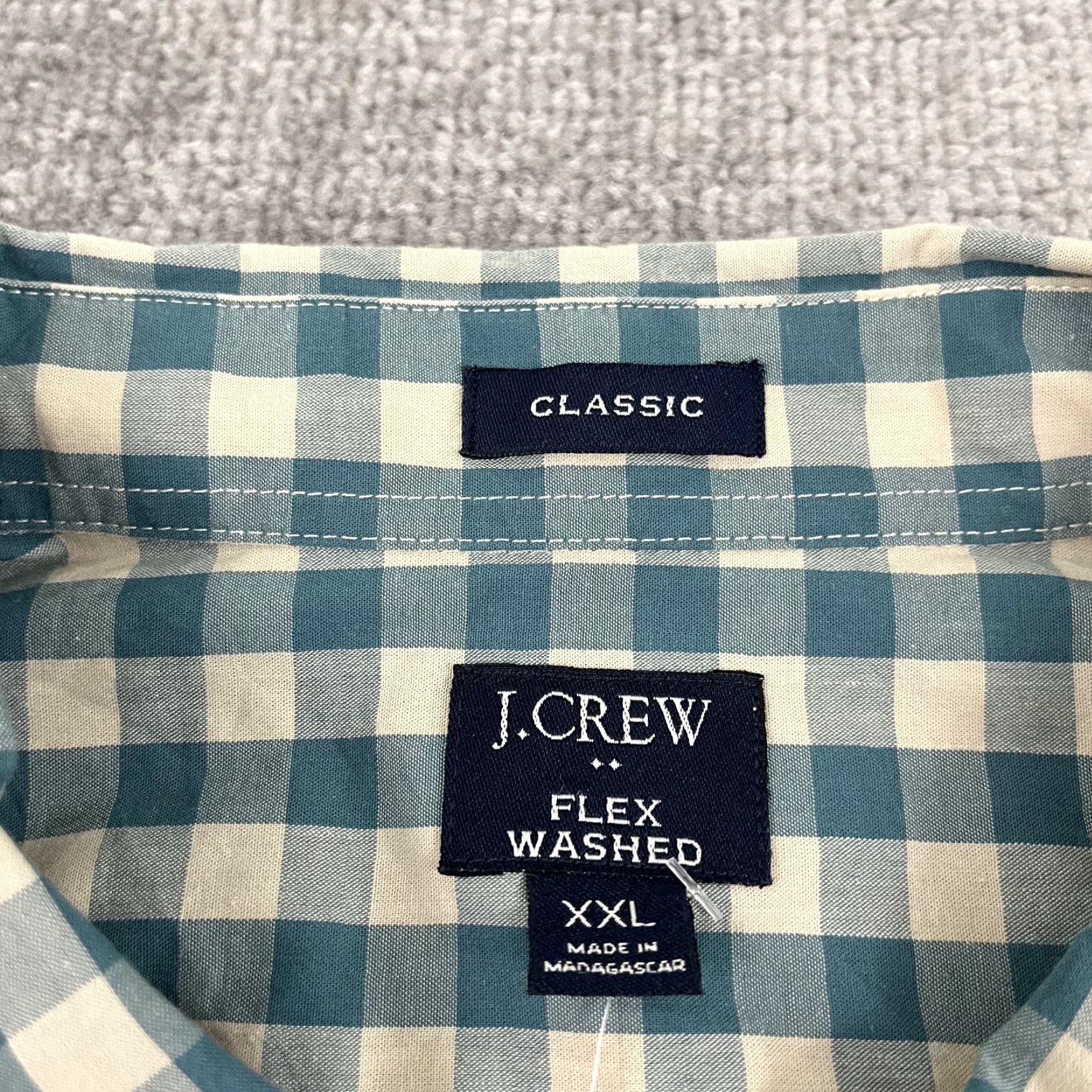 J.Crew J.CREW Shirt Mens 2XL Classic Fit Button-Down Long Sleeve Plaid Multicolor Green Brown New Size US XXL / EU 58 / 5 - 3 Thumbnail