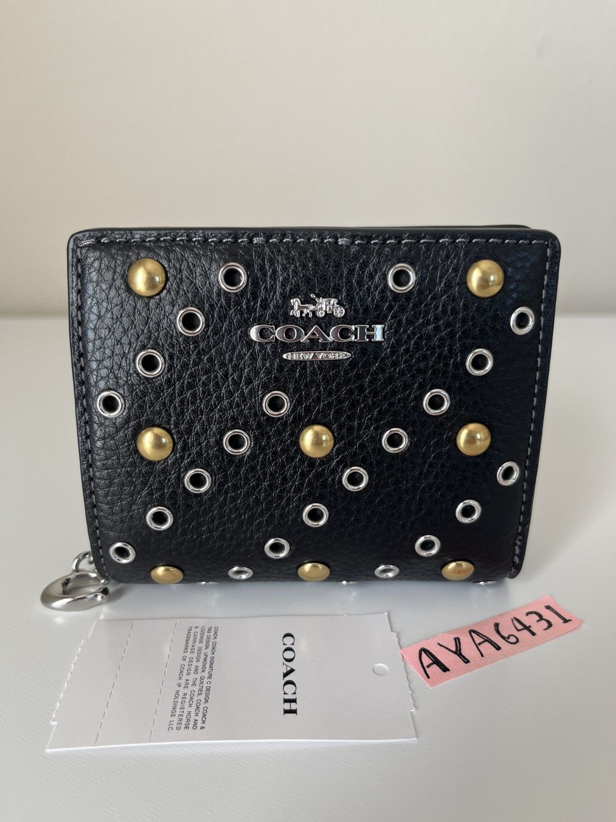 Coach Coach Snap Wallet With Rivets Size ONE SIZE - 1 Thumbnail