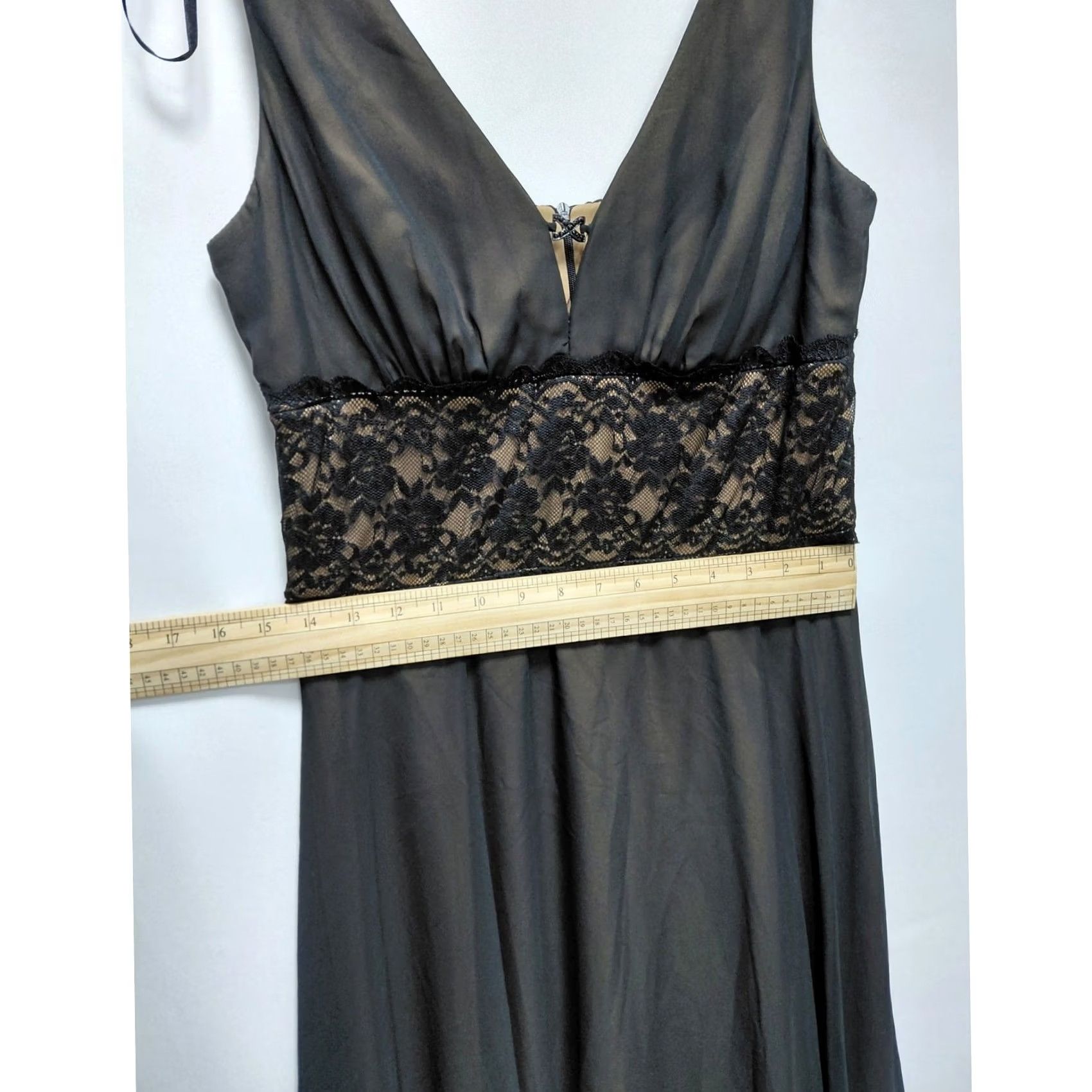 Vintage Connected Apparel Black Lace Waist Sleeveless Midi Dress Size 10 Size L / US 10 / IT 46 - 7 Thumbnail