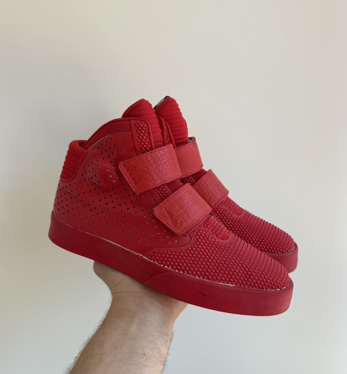 Nike Flystepper 2K3 Premium Red High Top Sneakers