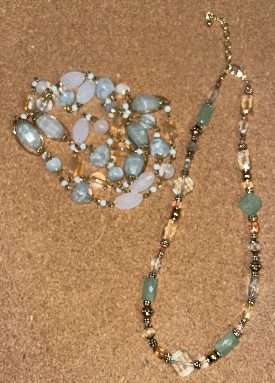Free People Free People “Beach Glass” Vintage Necklace Set! Size ONE SIZE - 1 Thumbnail