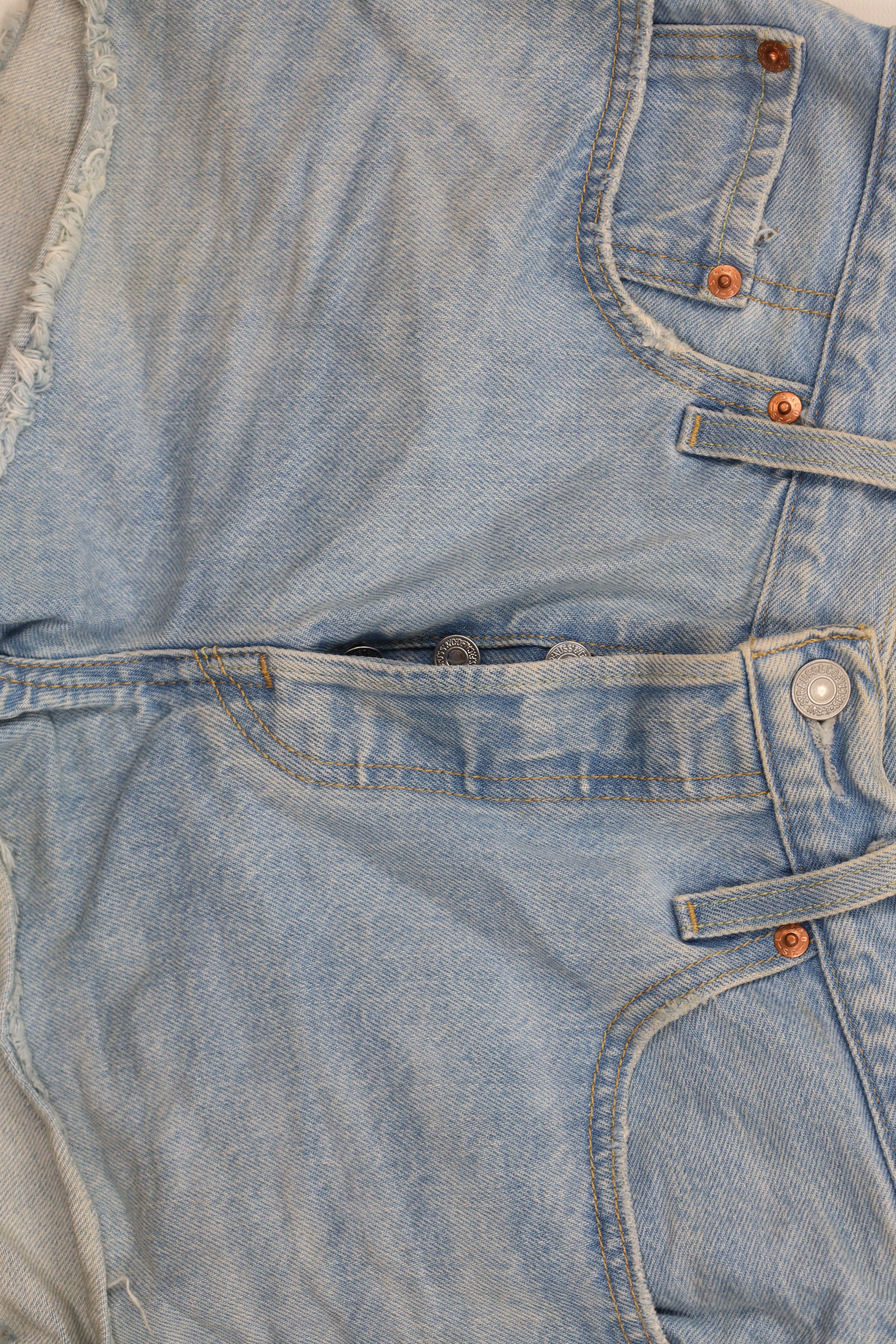 Levi's Vintage Y2K Levis 501xx Original Fit Button Fly Denim Shorts Size 27" / US 4 / IT 40 - 3 Thumbnail