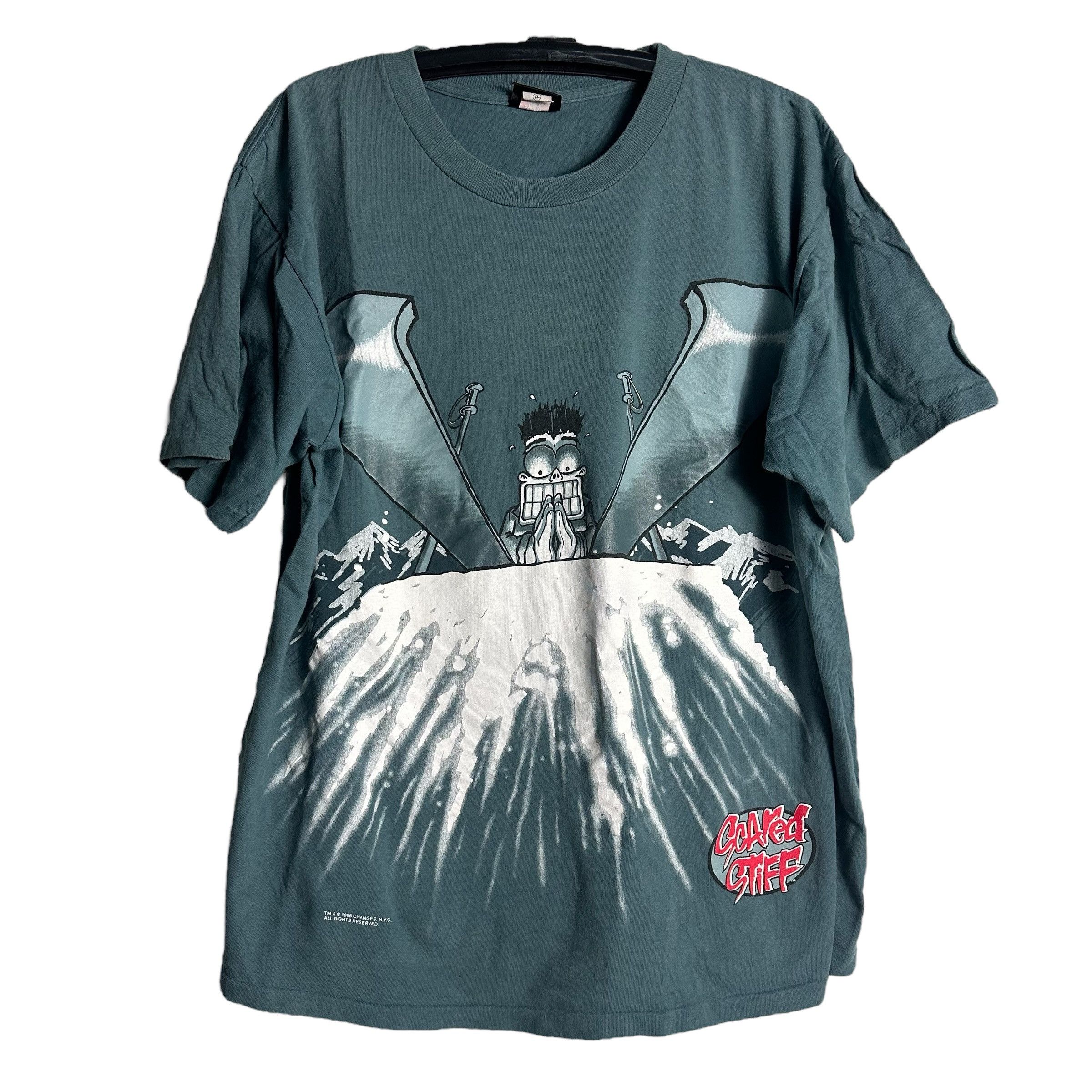 Cartoon Network × Vintage 🔥RARE🔥Vintage 1996 SCARED STIFF Movie T-shirt Single Stich Size US XL / EU 56 / 4 - 1 Thumbnail