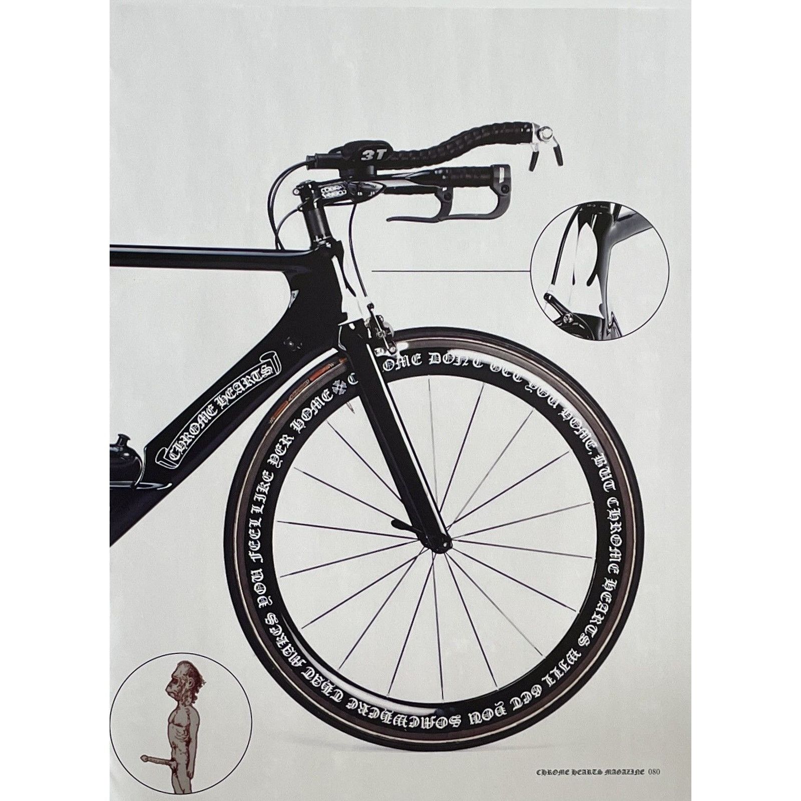 Chrome Hearts × Vintage Chrome Hearts bike photo Poster 11x15 magazine cutout Size ONE SIZE - 3 Thumbnail