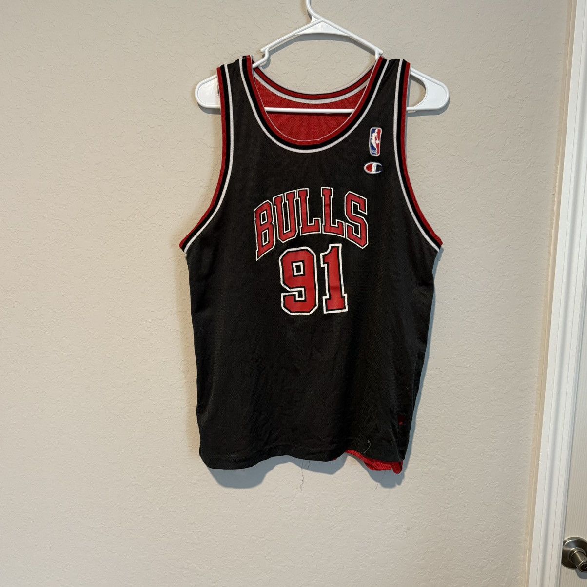 Champion Vintage Dennis Rodman Reversible Bulls Jersey Size US S / EU 44-46 / 1 - 2 Thumbnail