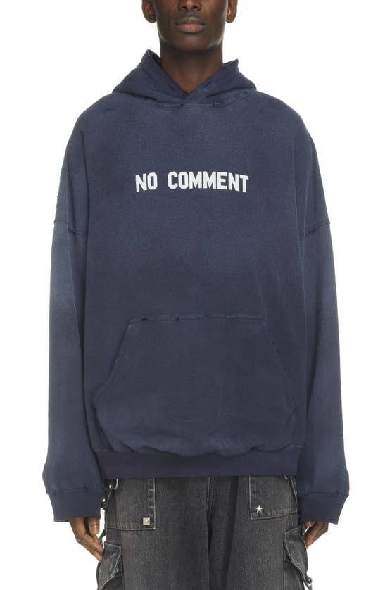 Balenciaga o1w1db11123 Hoodie in Dark Blue Size US XL / EU 56 / 4 - 2 Thumbnail