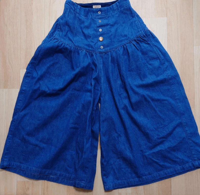 Kapital Kapital Wide-Leg Denim Skirt Pants-2506 Size 24" / US 00 / IT 34 - 1 Thumbnail