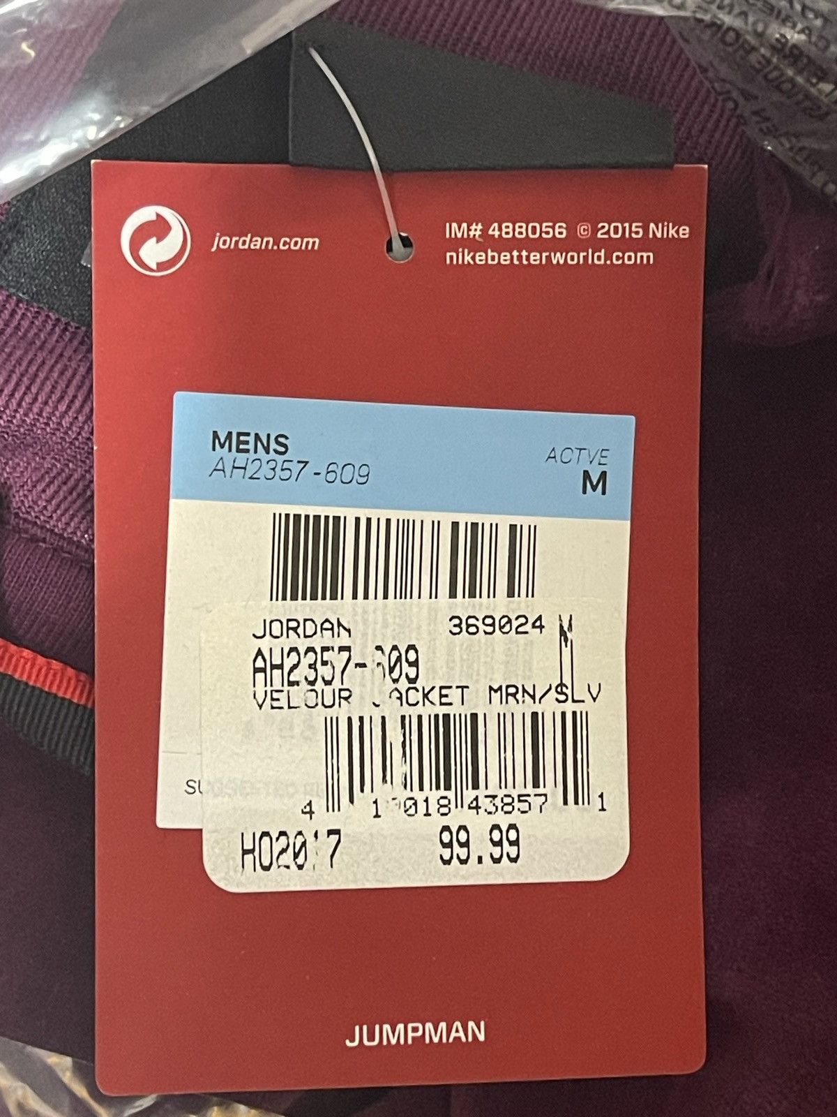 Jordan Brand Nike sb Air Jordan Velour Full Zip yeezy supreme kith Size US M / EU 48-50 / 2 - 5 Thumbnail