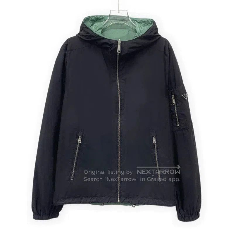 Prada Prada Green Reversible Hooded Jacket. Size US M / EU 48-50 / 2 - 3 Thumbnail