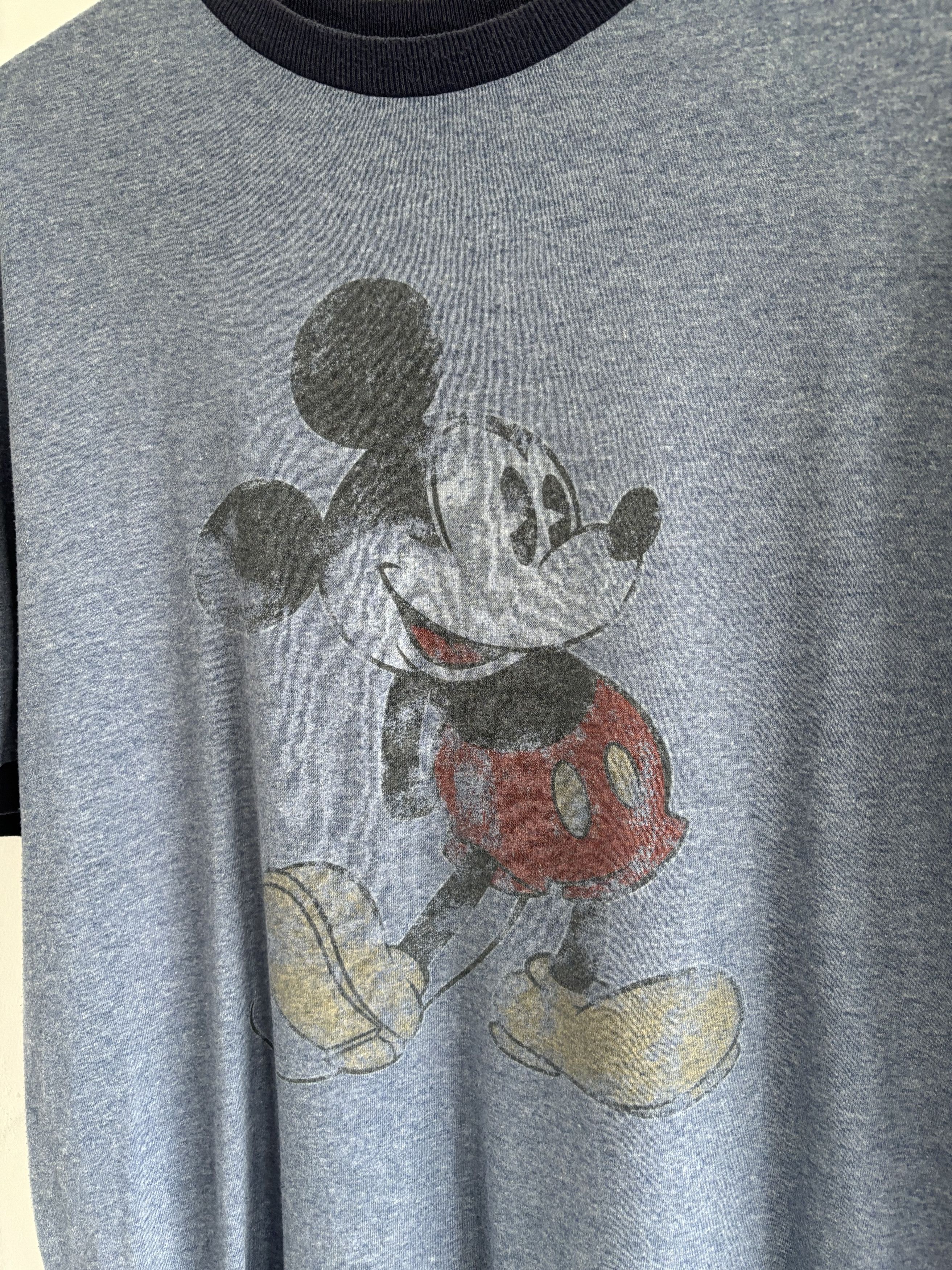 Disney × Mickey Mouse × Vintage Disneyland Mickey Mouse Erased Art Ringer Tee Size US M / EU 48-50 / 2 - 3 Thumbnail