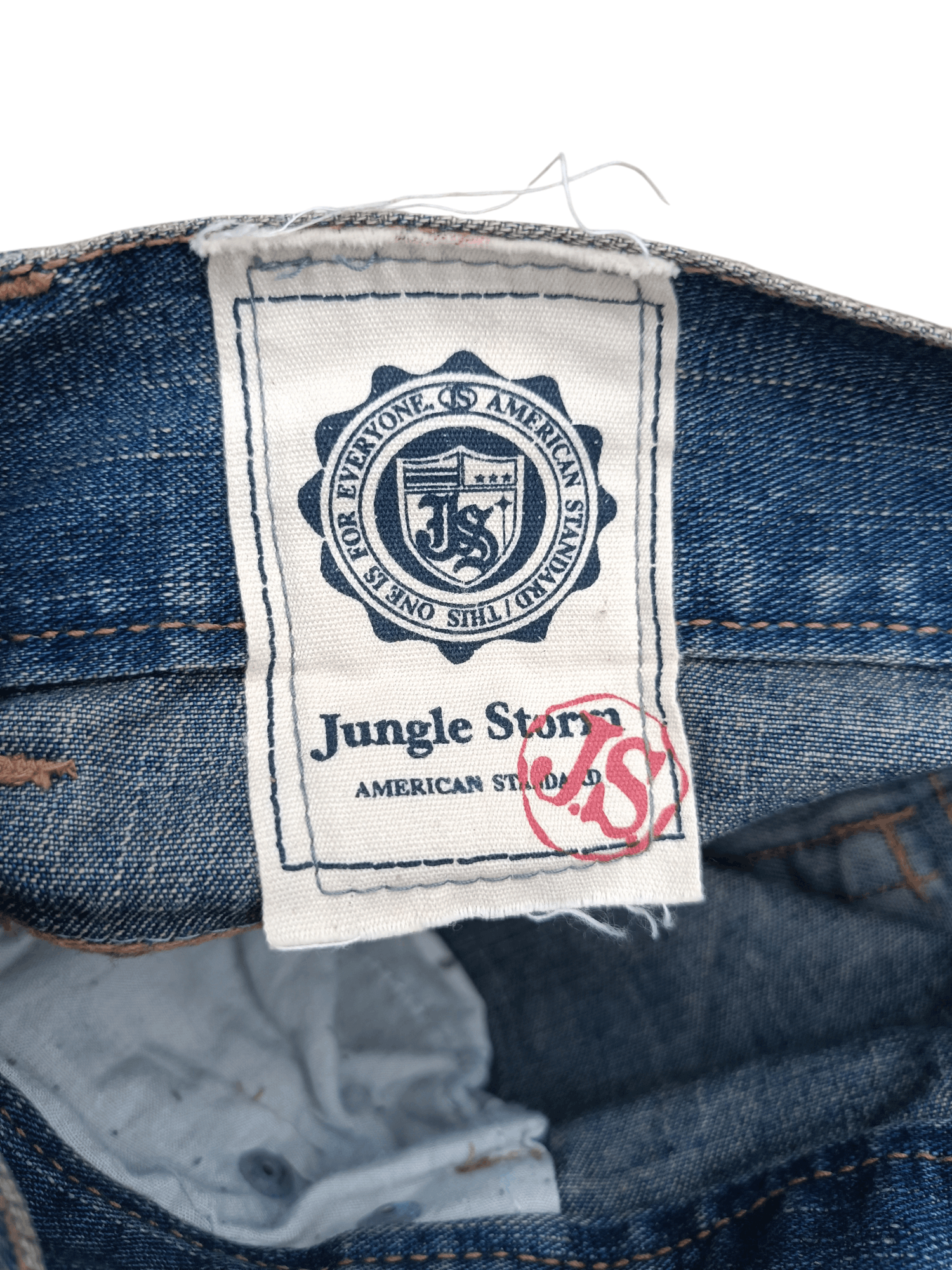 Japanese Brand FLARE JEANS JUNGLE STORM BLUE FADED DISTRESSED DENIM PANTS Size US 30 / EU 46 - 20 Thumbnail