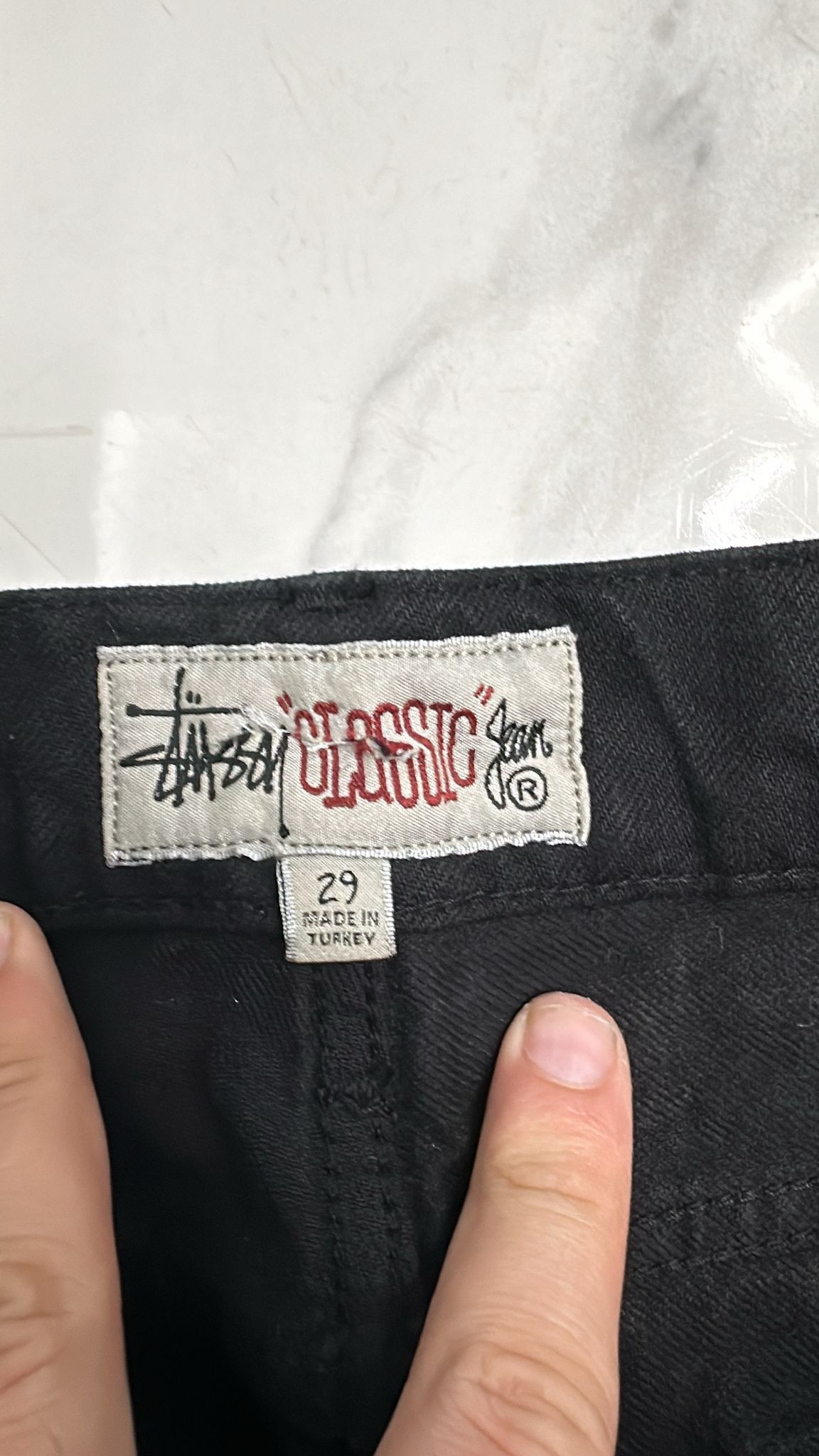 Stussy × Vintage Stüssy Classic Jean Size 29 Black Size US 29 - 7 Thumbnail