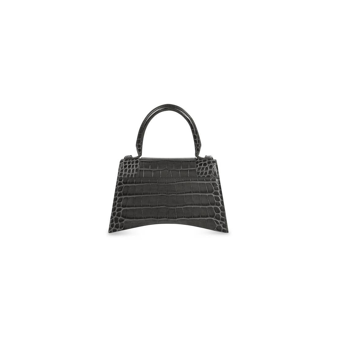 Balenciaga o1mt1gz0525 Size: OS / Hourglass Small Handbag Crocodile Size ONE SIZE - 3 Thumbnail