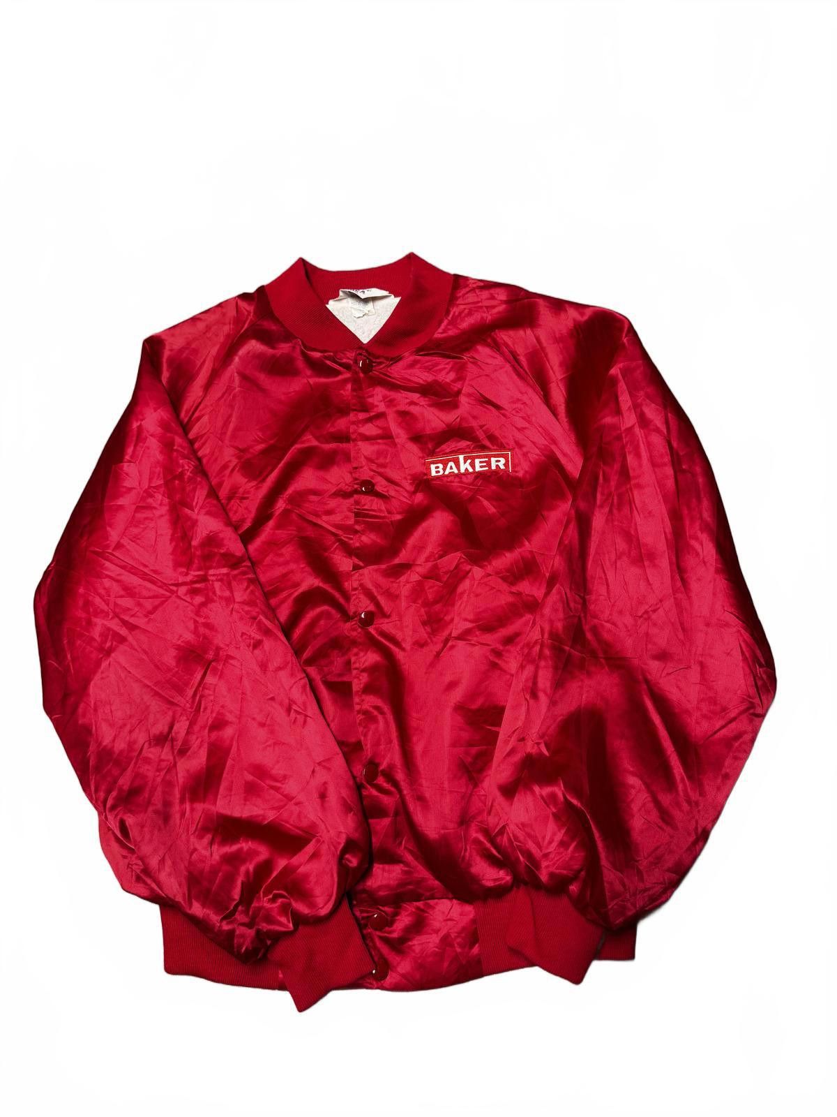 Eddie Bauer Men's Red Satin Baker Bomber Jacket Size US XL / EU 56 / 4 - 2 Thumbnail