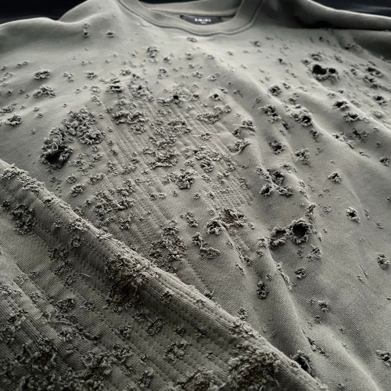 Amiri Amiri 21AW Tear the old detail sweatshirt 2502-Nextarrow Size US S / EU 44-46 / 1 - 5 Thumbnail