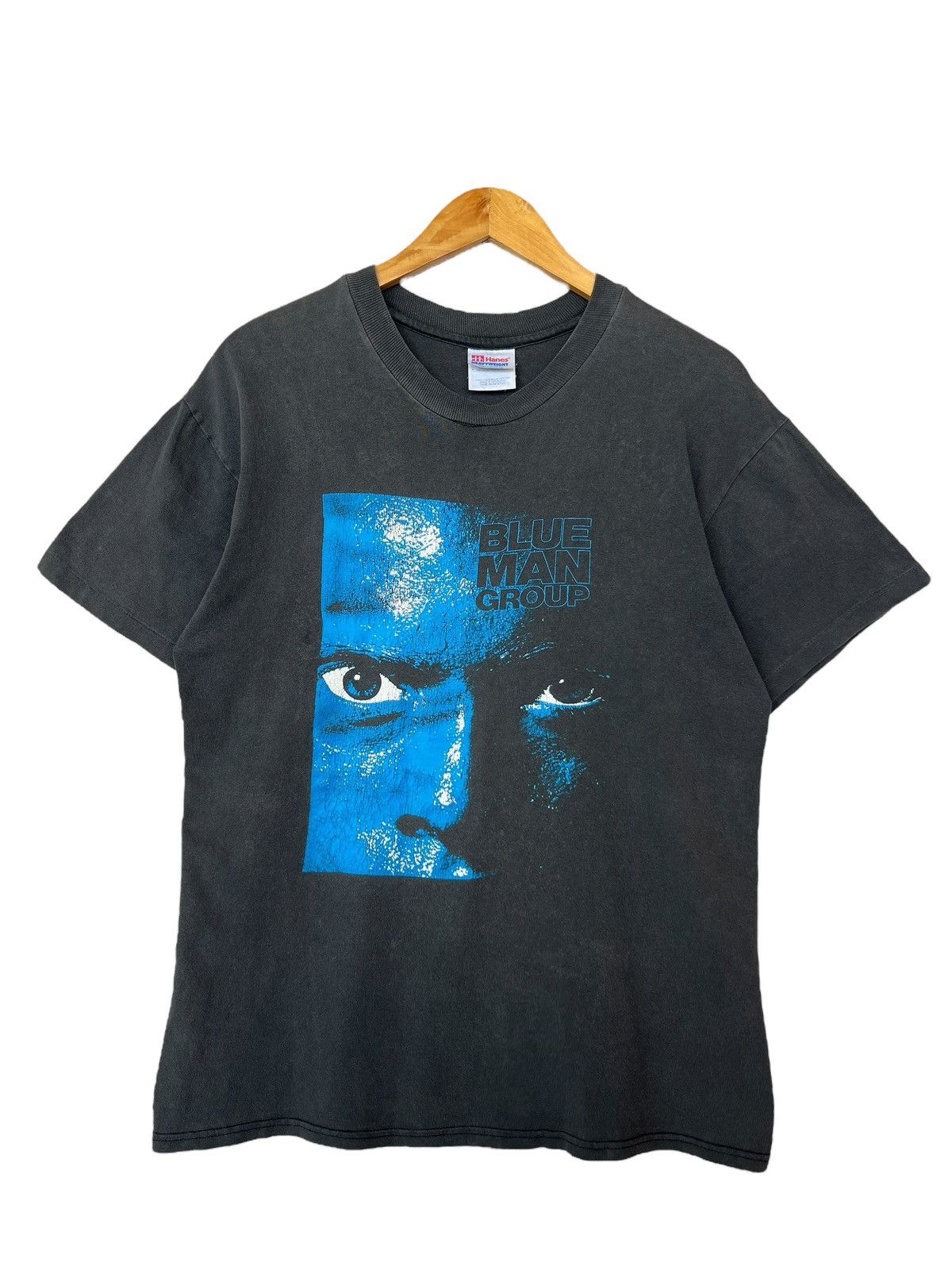 Vintage Blue Man Group Sunfaded Black Baggy Tees