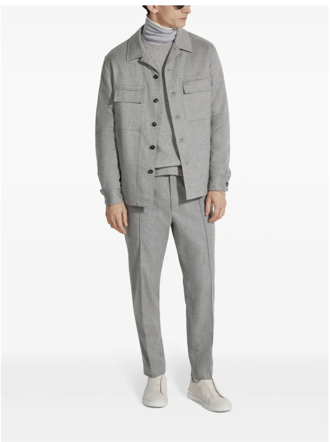 Ermenegildo Zegna Zegna wool drawstring trousers size 54 retail £1400 Size US 36 / EU 52 - 1 Thumbnail