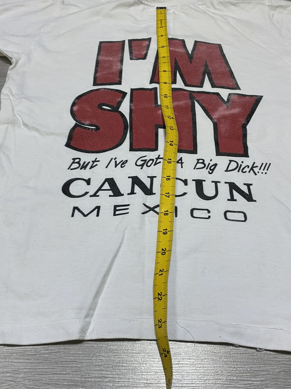 Vintage I’m shy but I’ve got a big dick Cancun Mexico tee humor porn Size US M / EU 48-50 / 2 - 6 Thumbnail