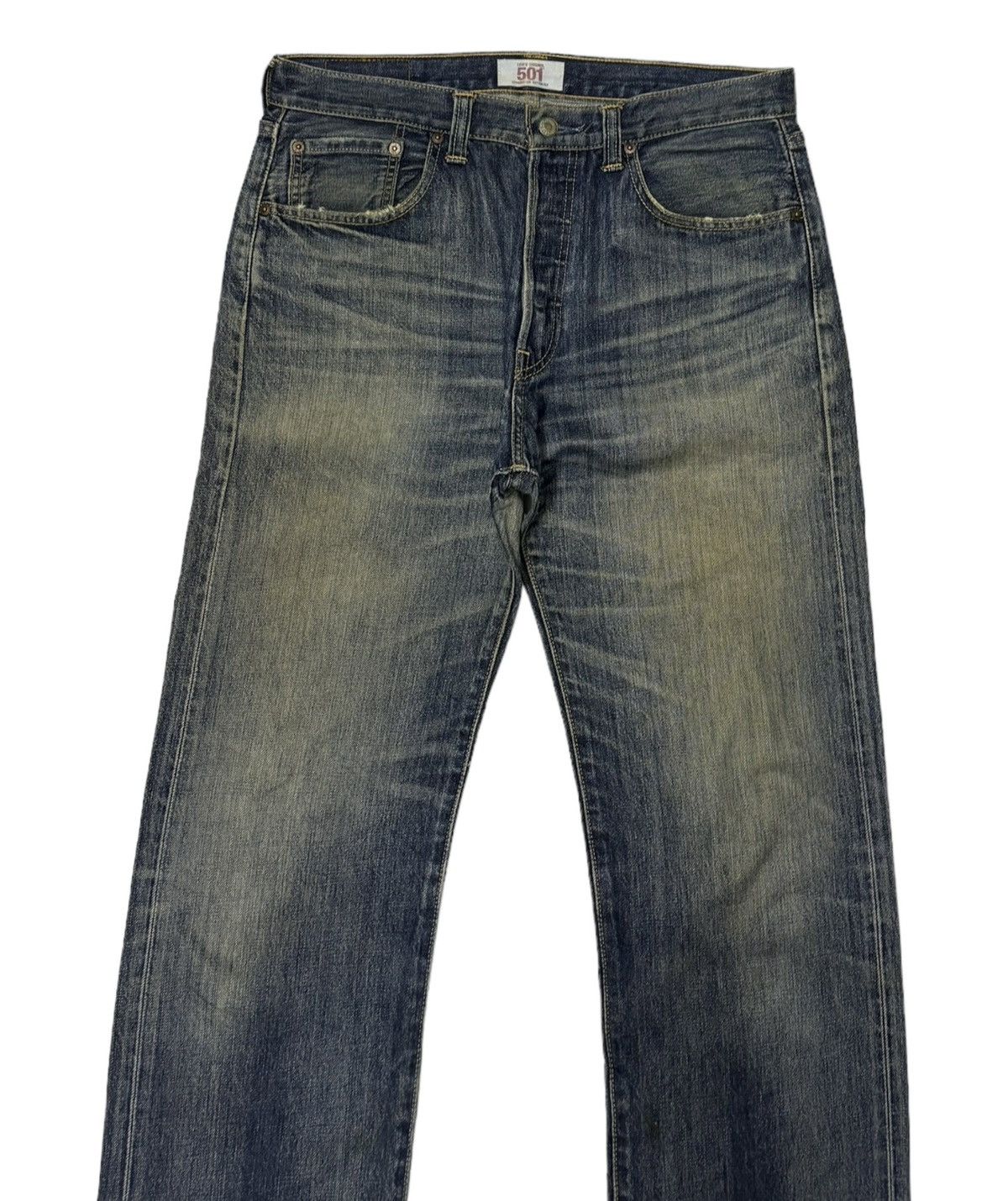 Levi's 🔥VINTAGE LEVIS 501 STRAIGHT LEG BUTTON FLY DENIM JEANS Size US 33 - 5 Thumbnail