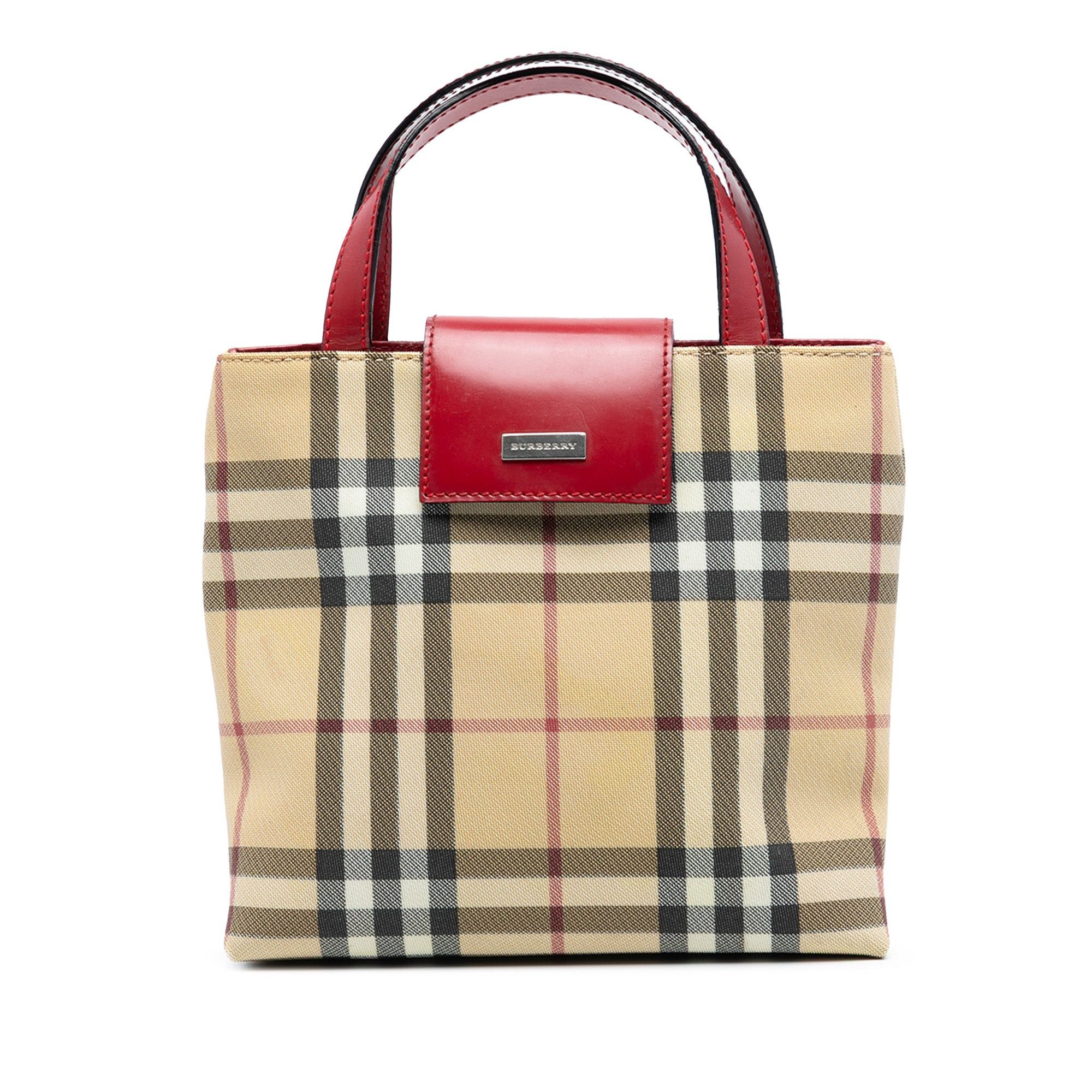 Burberry House Check Coated Canvas Handbag Size ONE SIZE - 1 Thumbnail
