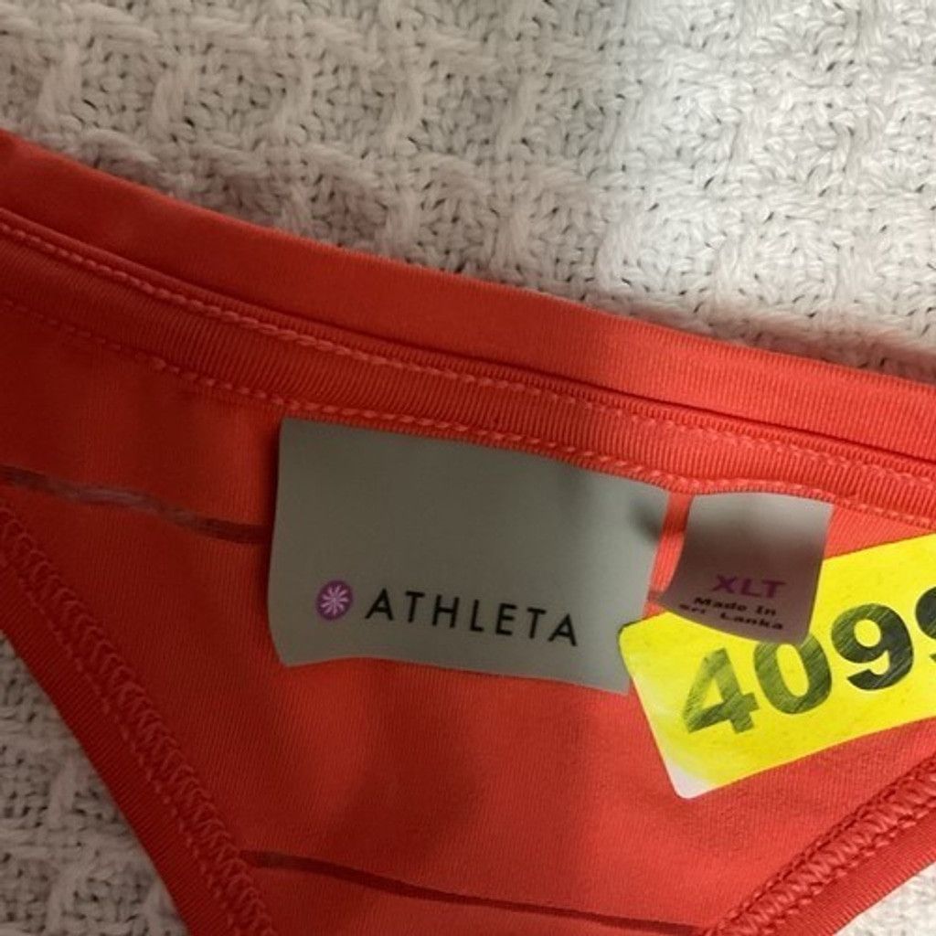 Athleta NWT Athleta Stripe High Mesh Chi Tank Top Athletic Women XLT Size XL / US 12-14 / IT 48-50 - 2 Thumbnail