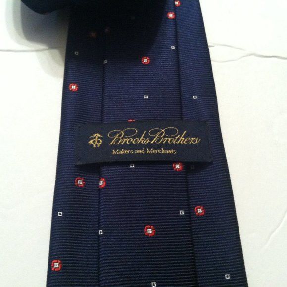 Brooks Brothers BROOKS BROTHERS MENS NEW BLUE 100%SILK TIE WIDTH: 3 1/4" Size ONE SIZE - 3 Thumbnail