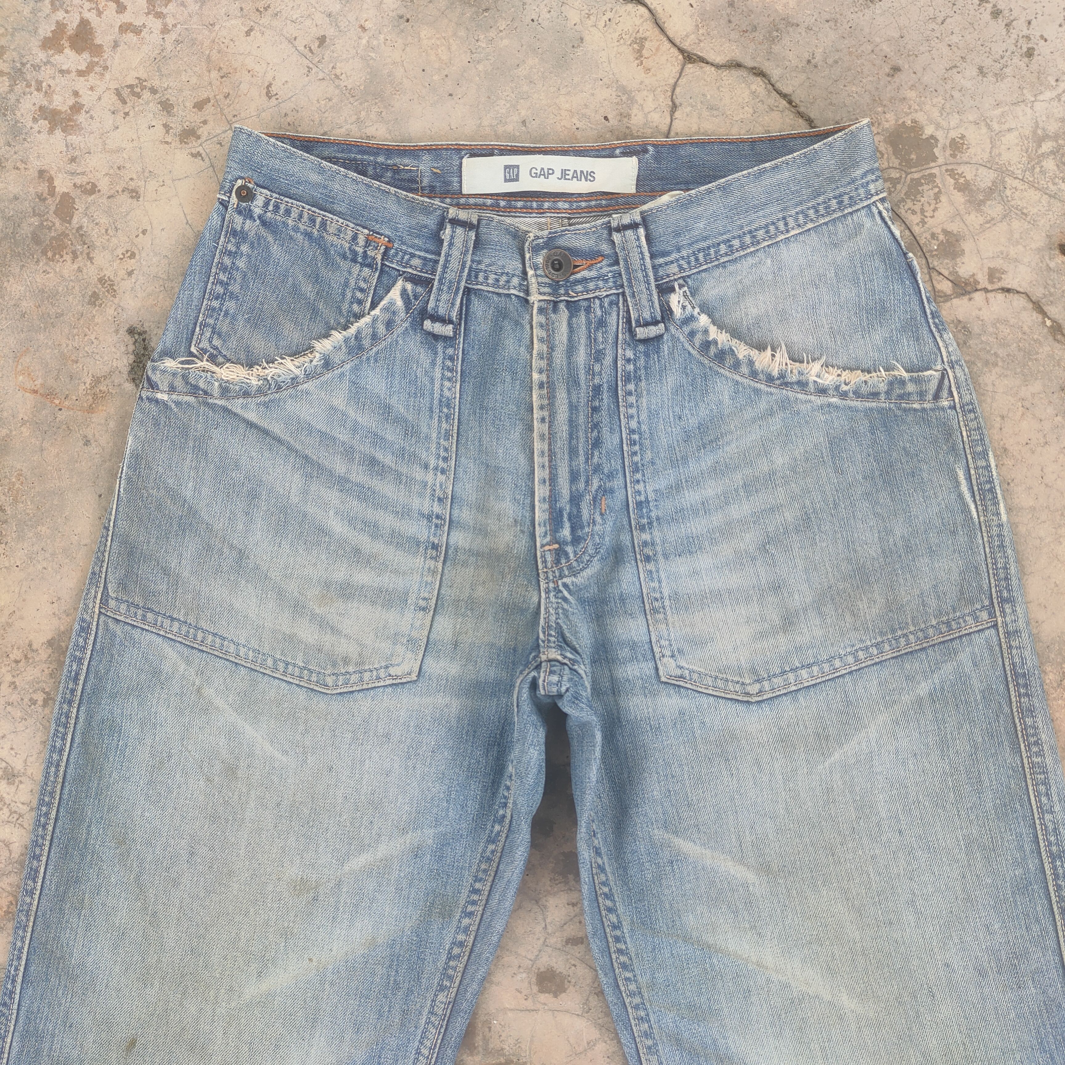 Gap × Japanese Brand VINTAGE JAPANESE BUSH PANTS FADED DISTRESSED JEANS DENIM Size US 29 - 2 Thumbnail