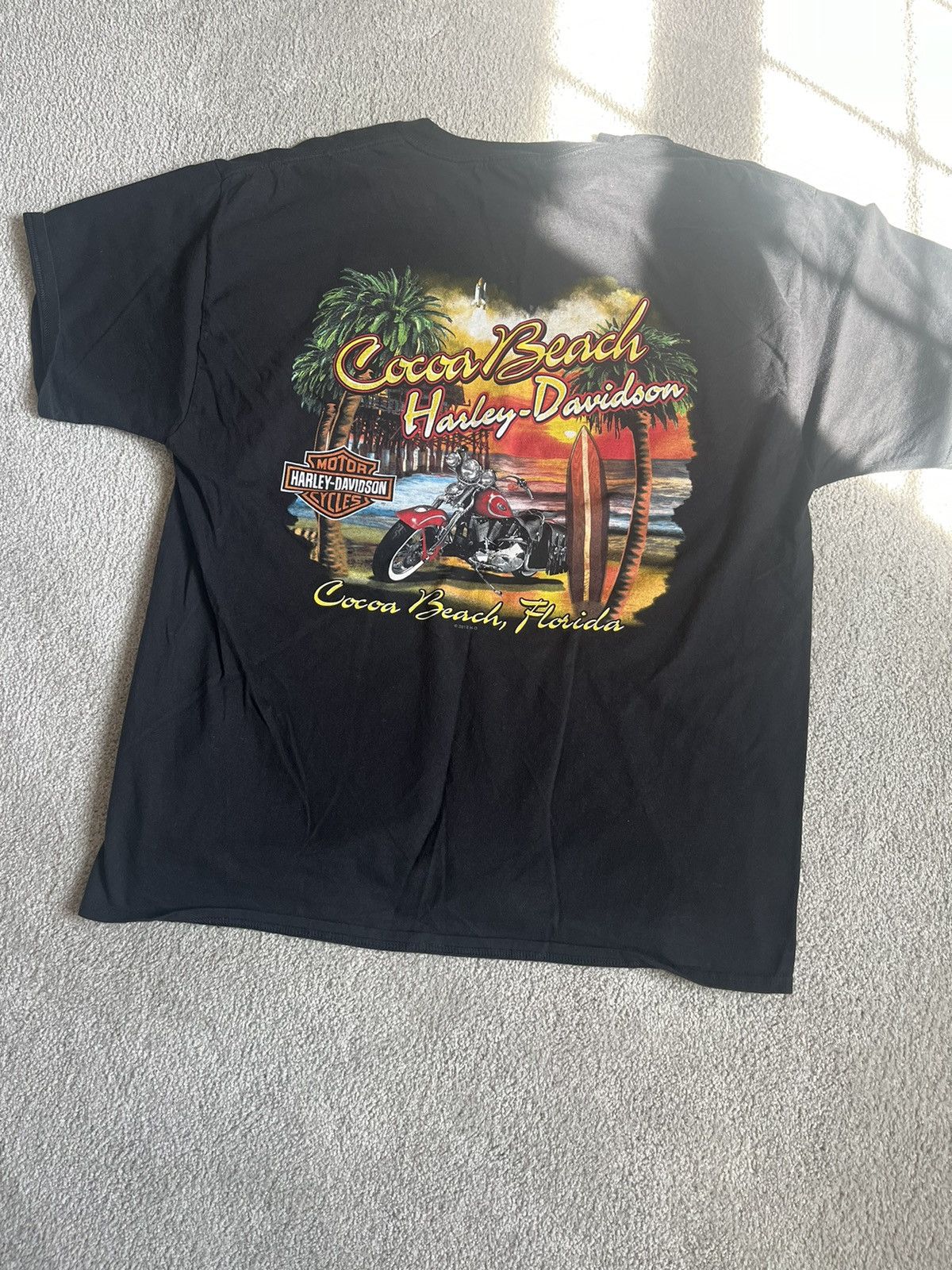 Harley Davidson 2018 Harley Davidson Cocoa Beach Florida tshirt Size US XL / EU 56 / 4 - 1 Thumbnail
