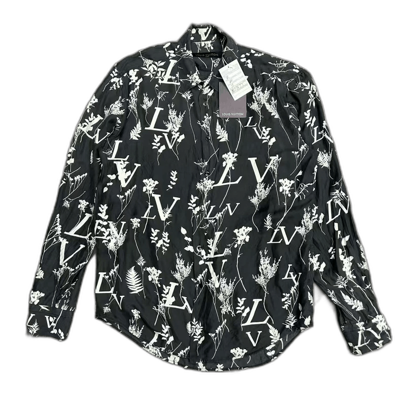 Louis Vuitton Louis Vuitton Black Long Sleeve Shirt Size US M / EU 48-50 / 2 - 1 Thumbnail
