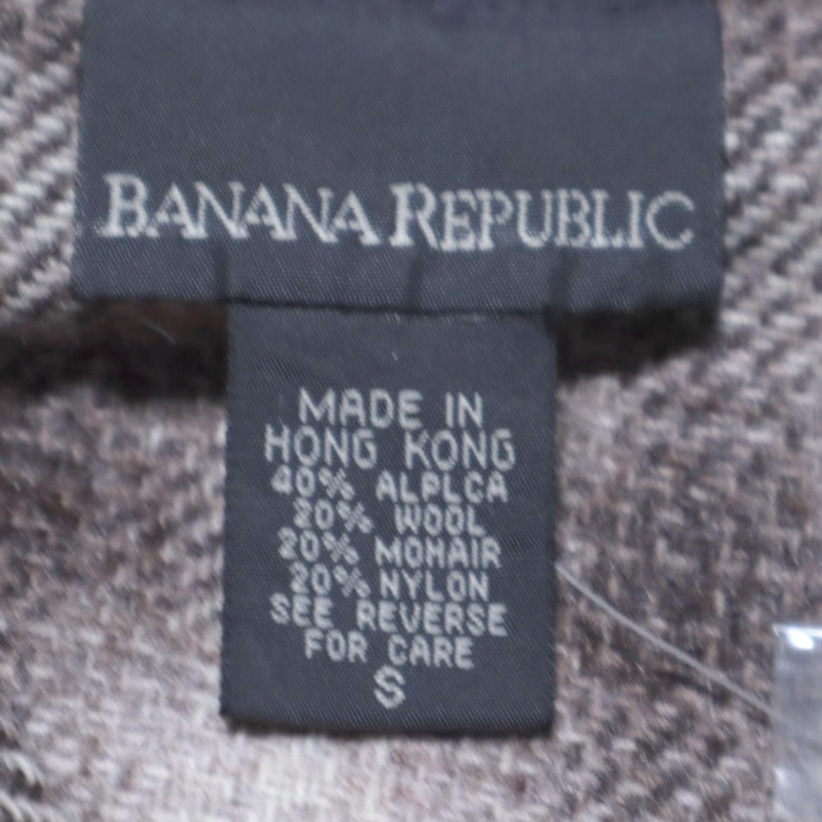 Banana Republic Banana Republic Oversized Belted Alpaca Mohair Plaid Jacket Brown Women's S Shirt Size S / US 4 / IT 40 - 5 Thumbnail