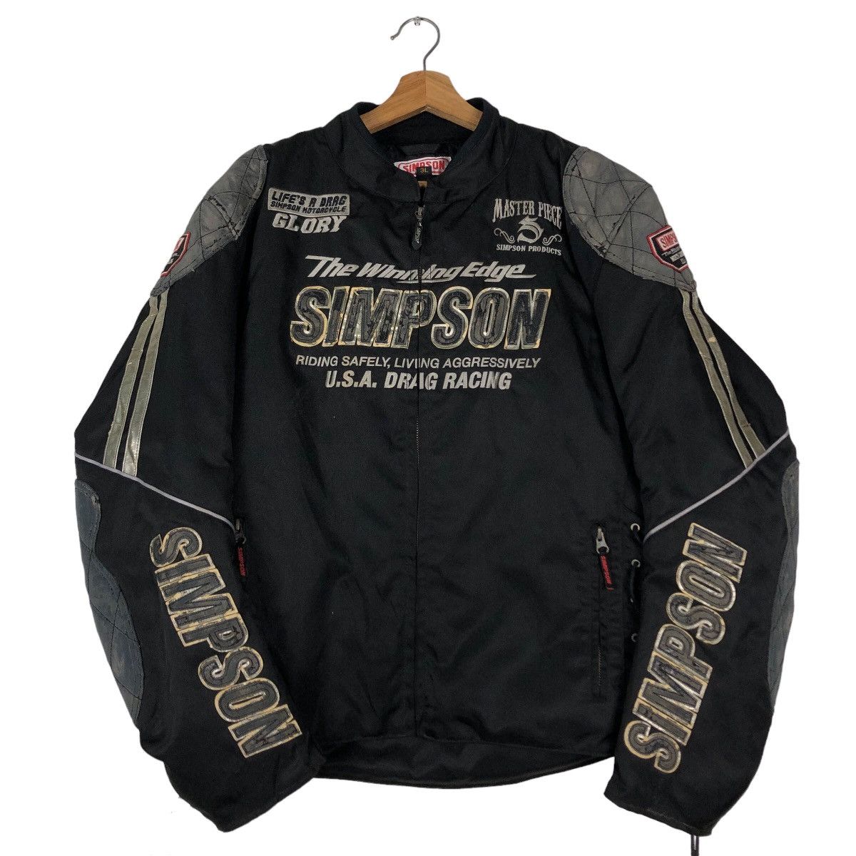 Hein Gericke 🔥Vintage Racing Motorcross Jacket Full Patch Simpson USA Size US L / EU 52-54 / 3 - 1 Thumbnail
