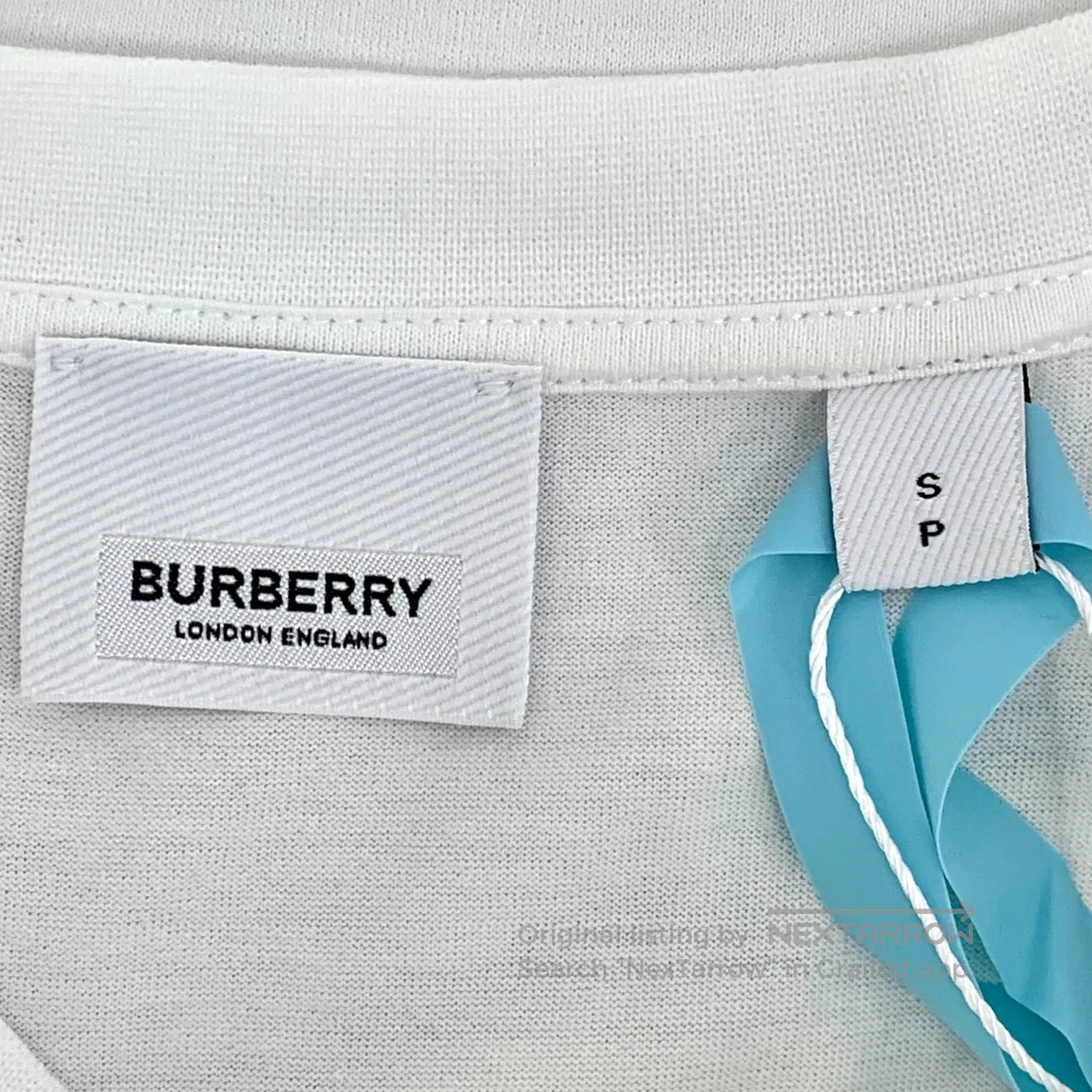 Burberry Burberry White Cupid Print Cotton Round Neck Short Sleeve Size US S / EU 44-46 / 1 - 6 Thumbnail