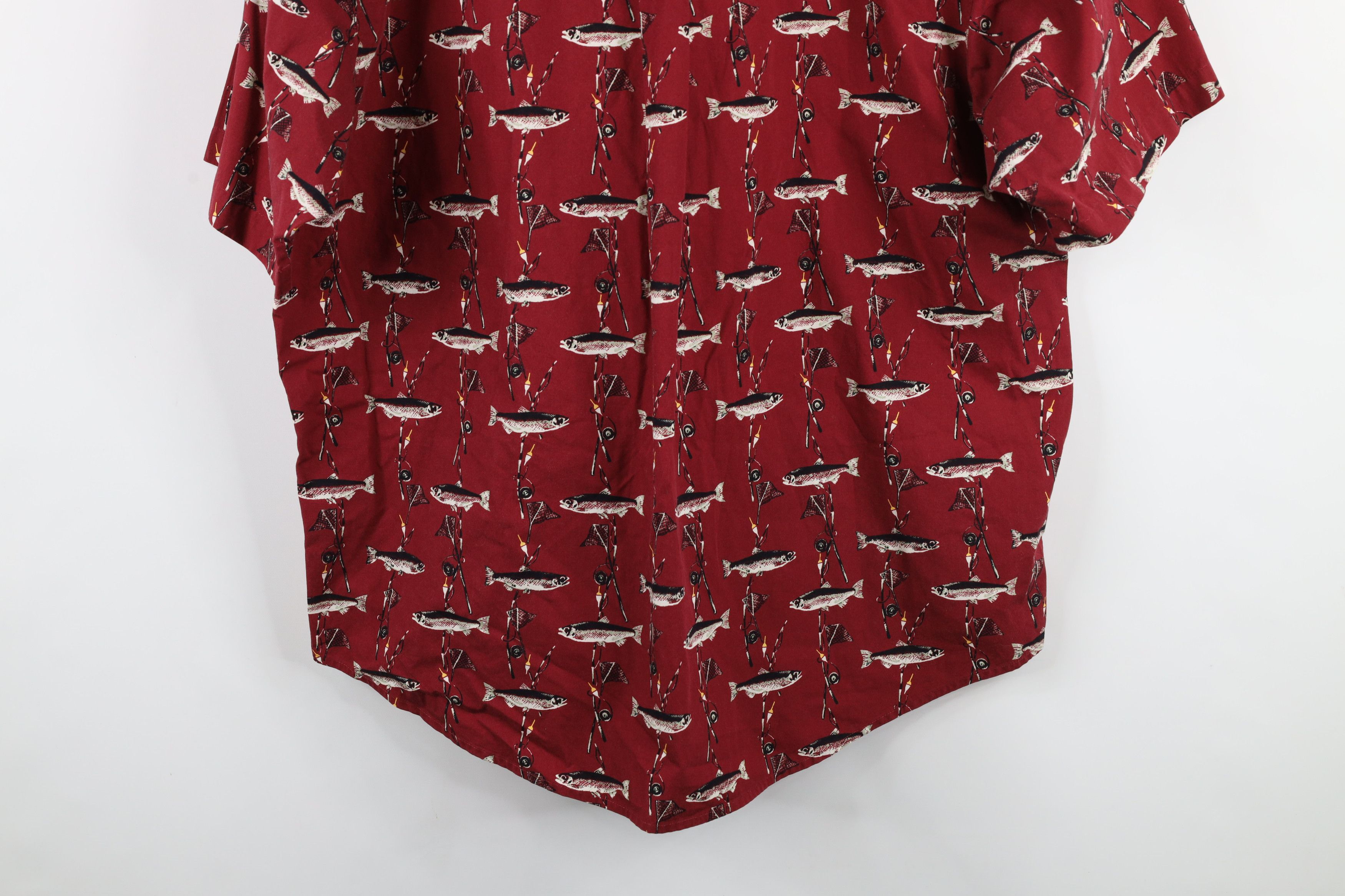 Vintage Vintage 90s Streetwear Fish All Over Print Button Shirt Size US L / EU 52-54 / 3 - 9 Thumbnail