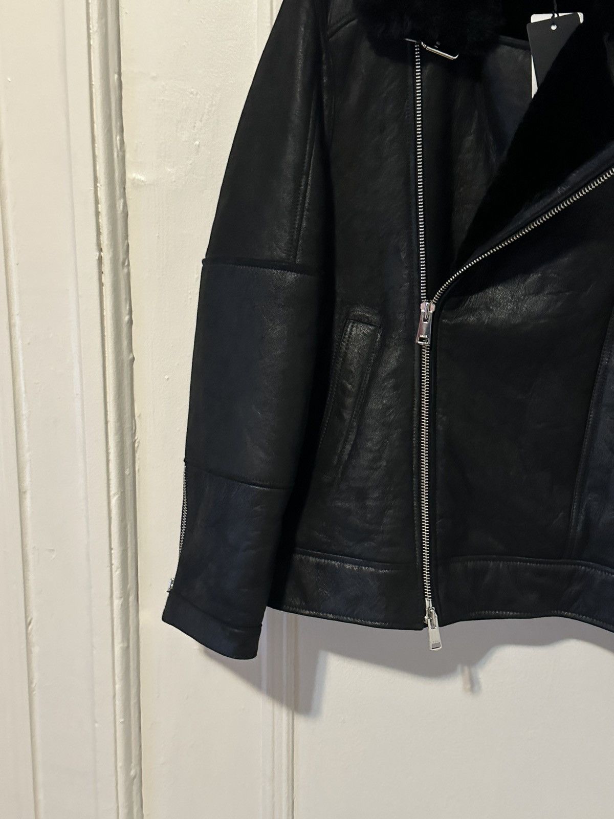 Reiss NWT men's leather Jacket Size US L / EU 52-54 / 3 - 5 Thumbnail