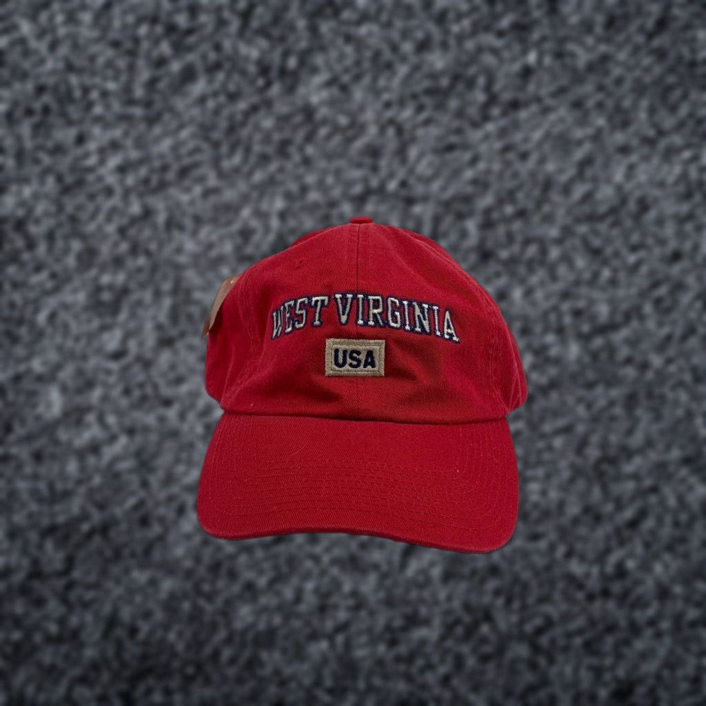 Vintage Perrin Baseball Cap Red West Virginia USA Cotton Adjustable NWT Men One Size Cap Size ONE SIZE - 1 Thumbnail
