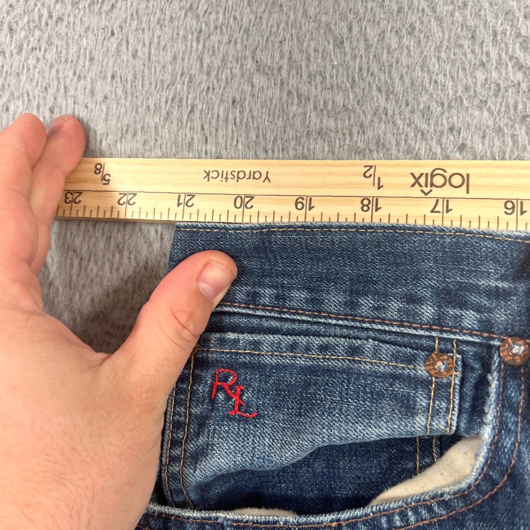 Polo Ralph Lauren Polo Ralph Lauren Jeans Men 42x31 Denim Blue Regular Straight Mens Size US XL / EU 56 / 4 - 4 Thumbnail