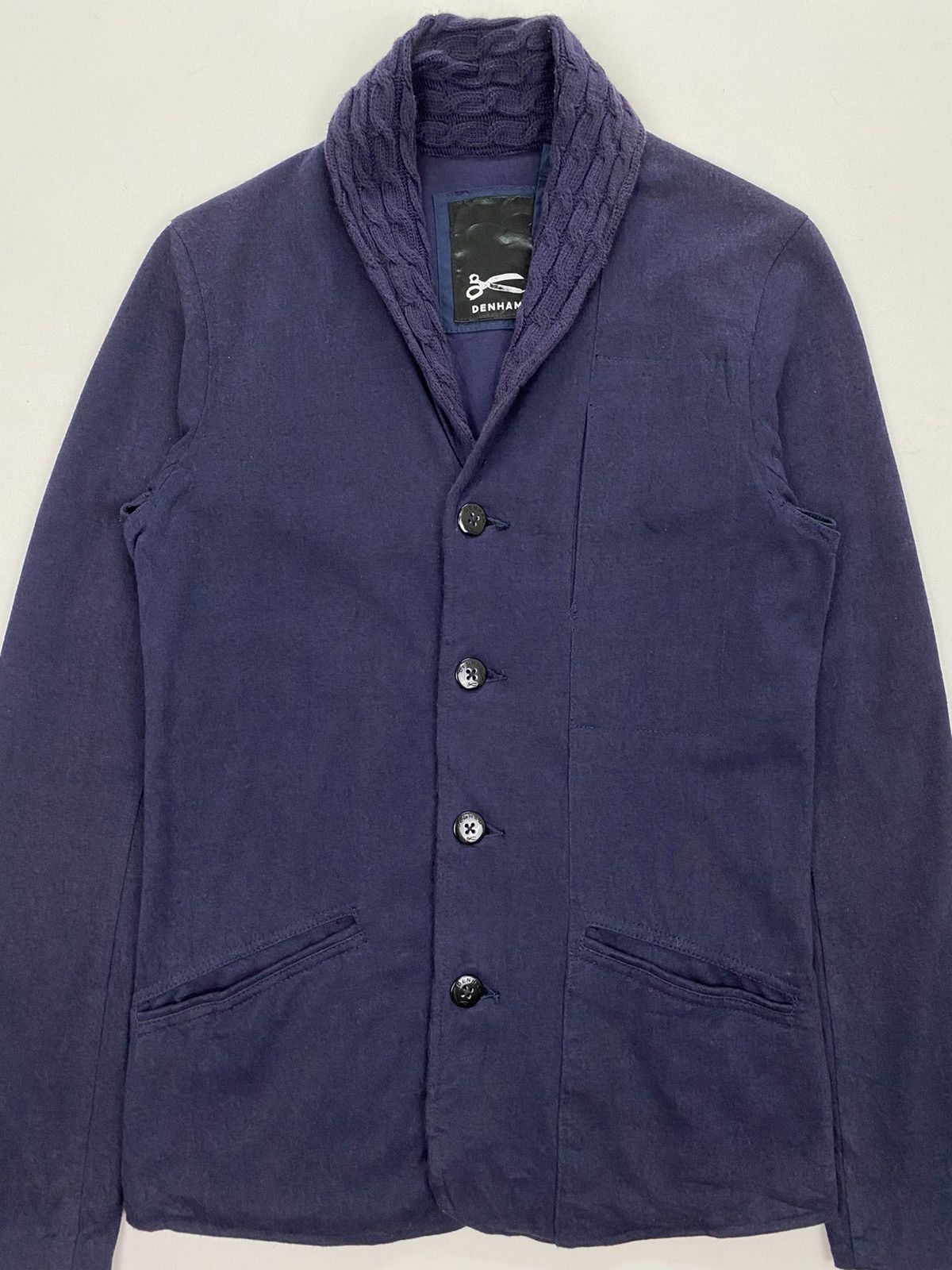 DENHAM × Designer Denham Shawl Collar Sweater Size US XXS / EU 40 - 3 Thumbnail
