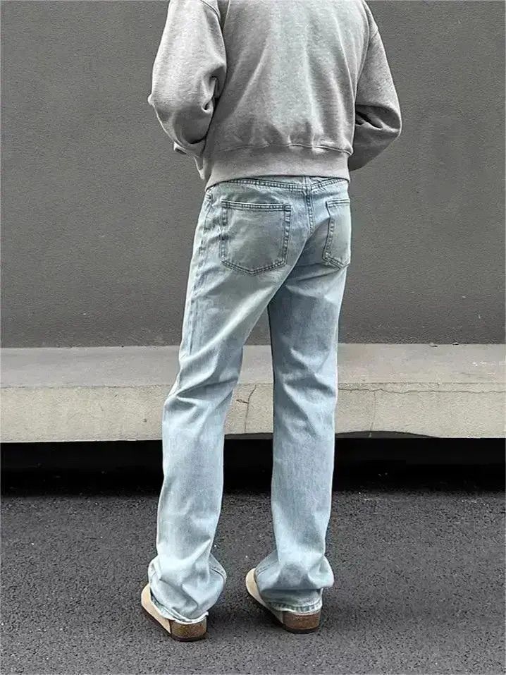 Japanese Brand Retro straight leg flared jeans Size US 30 / EU 46 - 6 Thumbnail