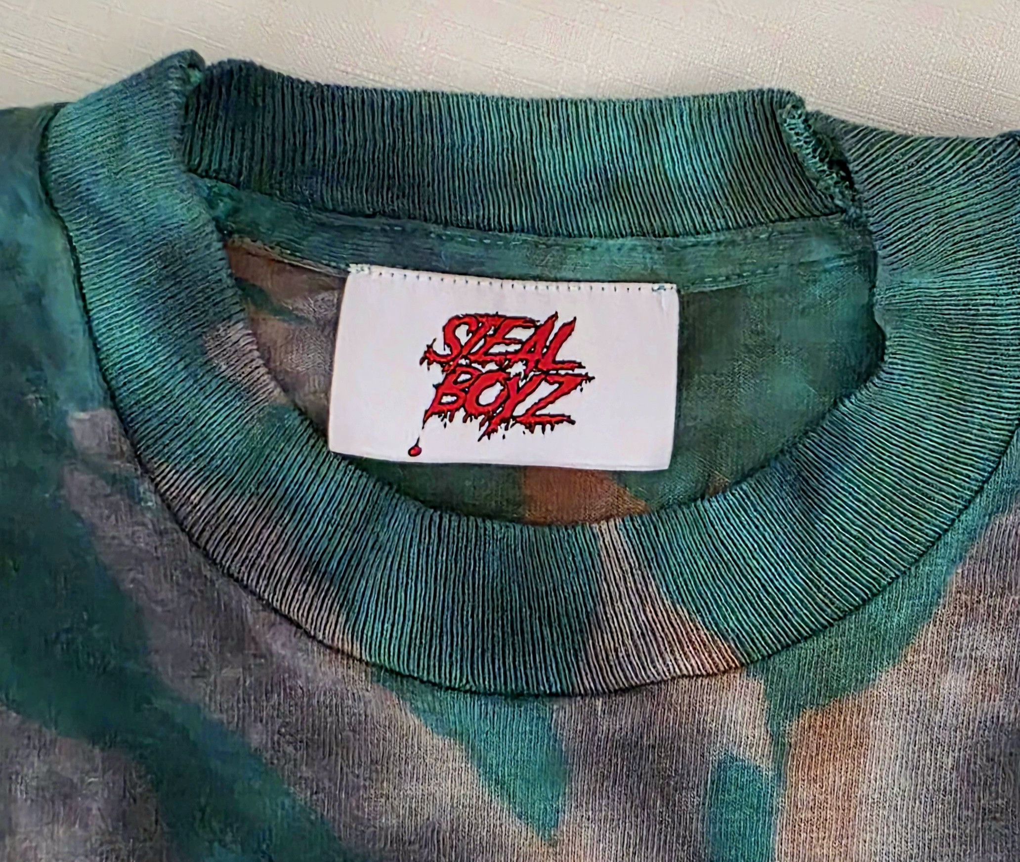 Other Steal Boyz Green multicolored Tiedye Men’s T Shirt Streetwea Size US M / EU 48-50 / 2 - 6 Thumbnail