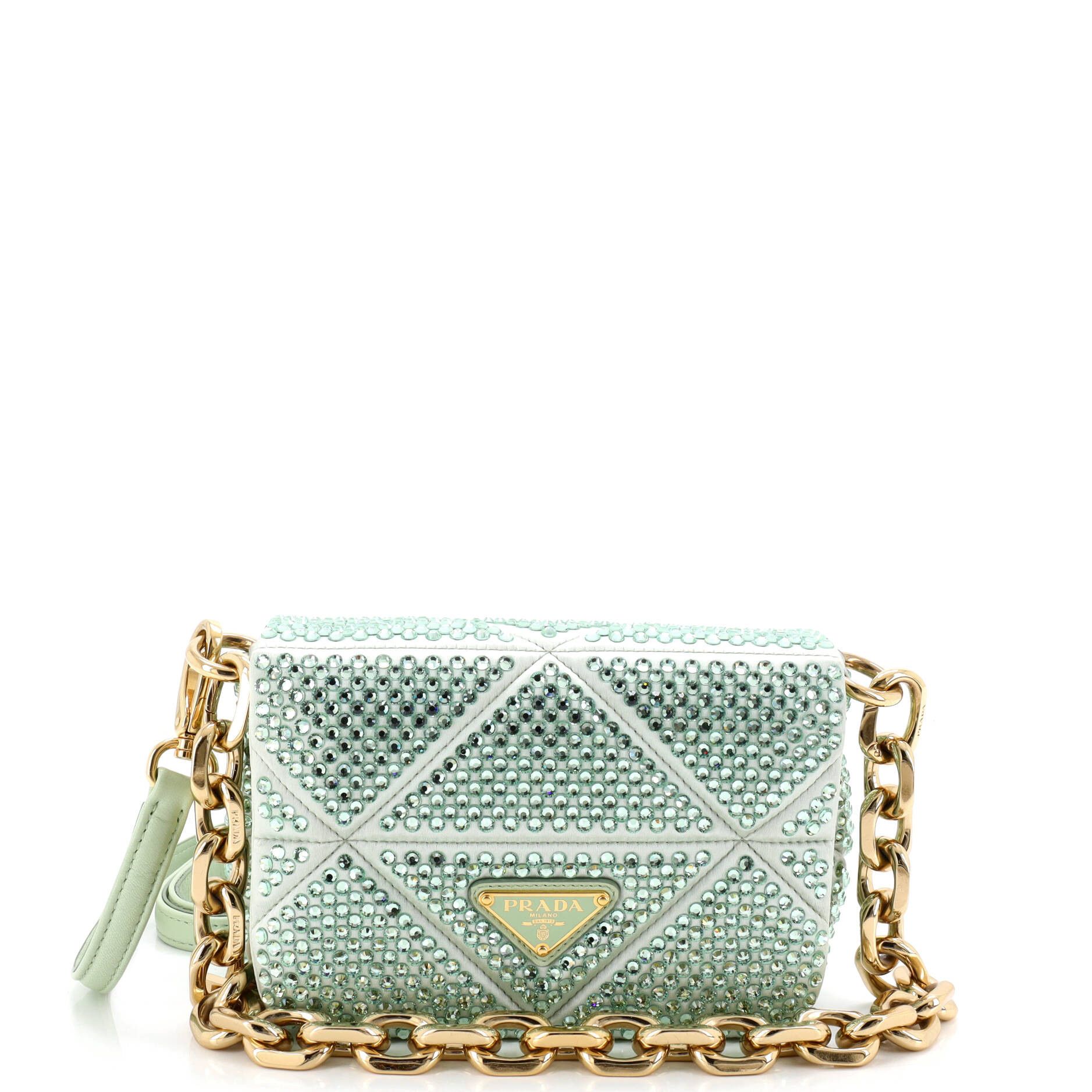 Prada Triangle Chain Flap Bag Size ONE SIZE - 1 Thumbnail