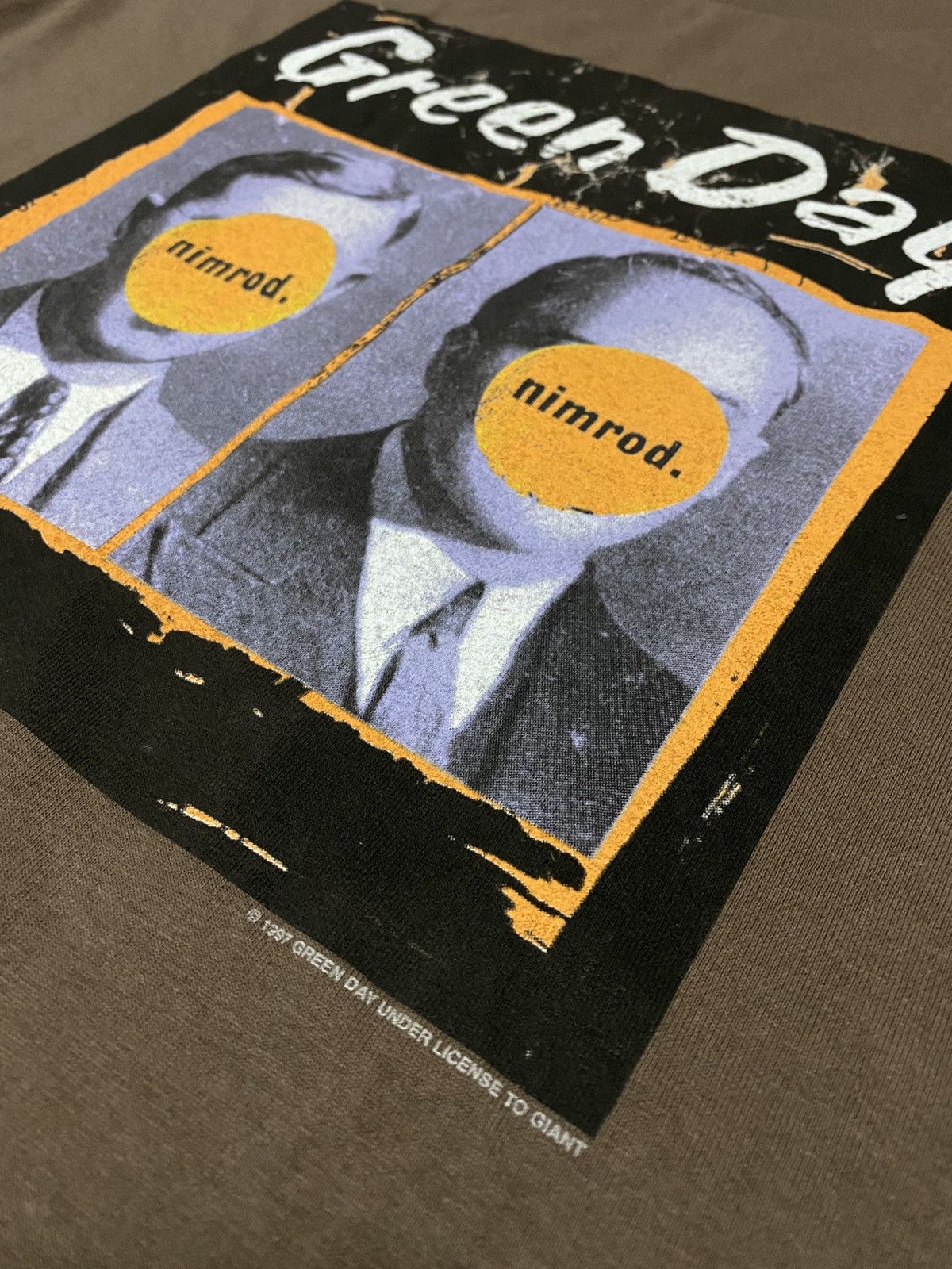 Band Tees Vintage 90s Green Day Nimrod 1997/98 Tour Long Sleeve – Rare Size US XL / EU 56 / 4 - 7 Thumbnail