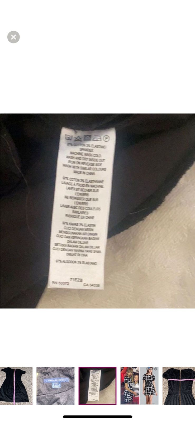 French Connection French connection black Ritchie dress size 0 Size XS / US 0-2 / IT 36-38 - 7 Thumbnail