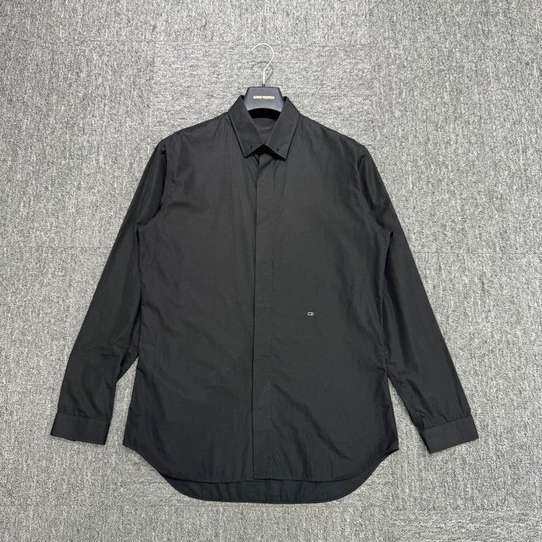 Dior Dior Alphabet Embroidered Black Shirt-2508 Size US L / EU 52-54 / 3 - 2 Thumbnail