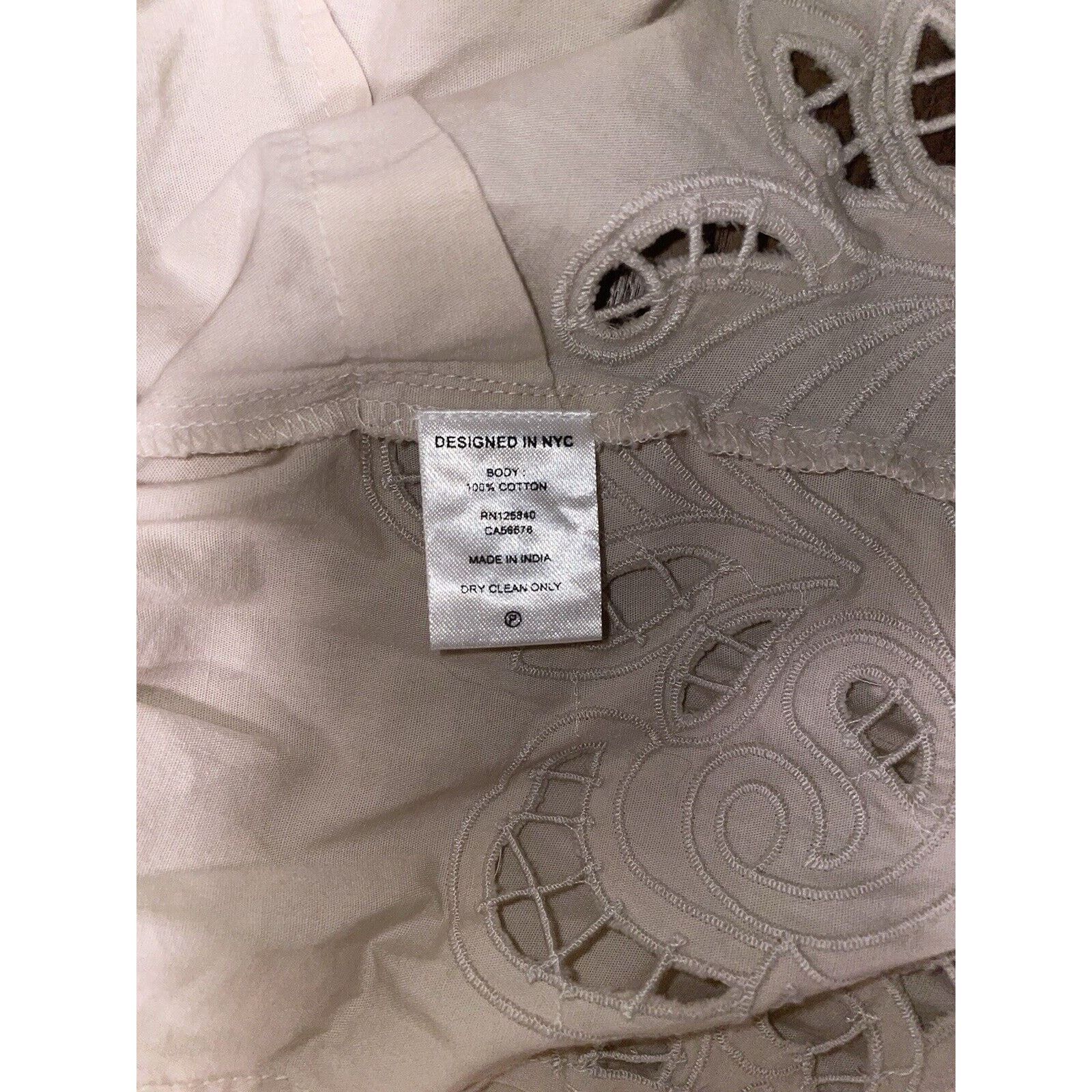 INTERMIX INTERMIX Jasmine Organic Cotton Detailed Lace Cuff Blouse 6 Size M / US 6-8 / IT 42-44 - 12 Thumbnail