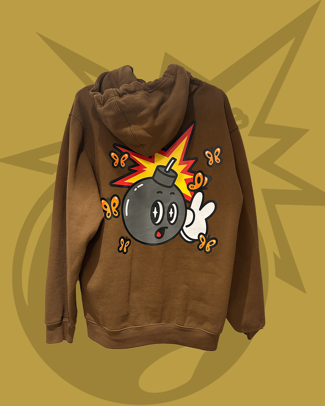 The Hundreds The Hundreds x felt Butterfly Adam Pullover Hoodie brown Size US M / EU 48-50 / 2 - 1 Thumbnail