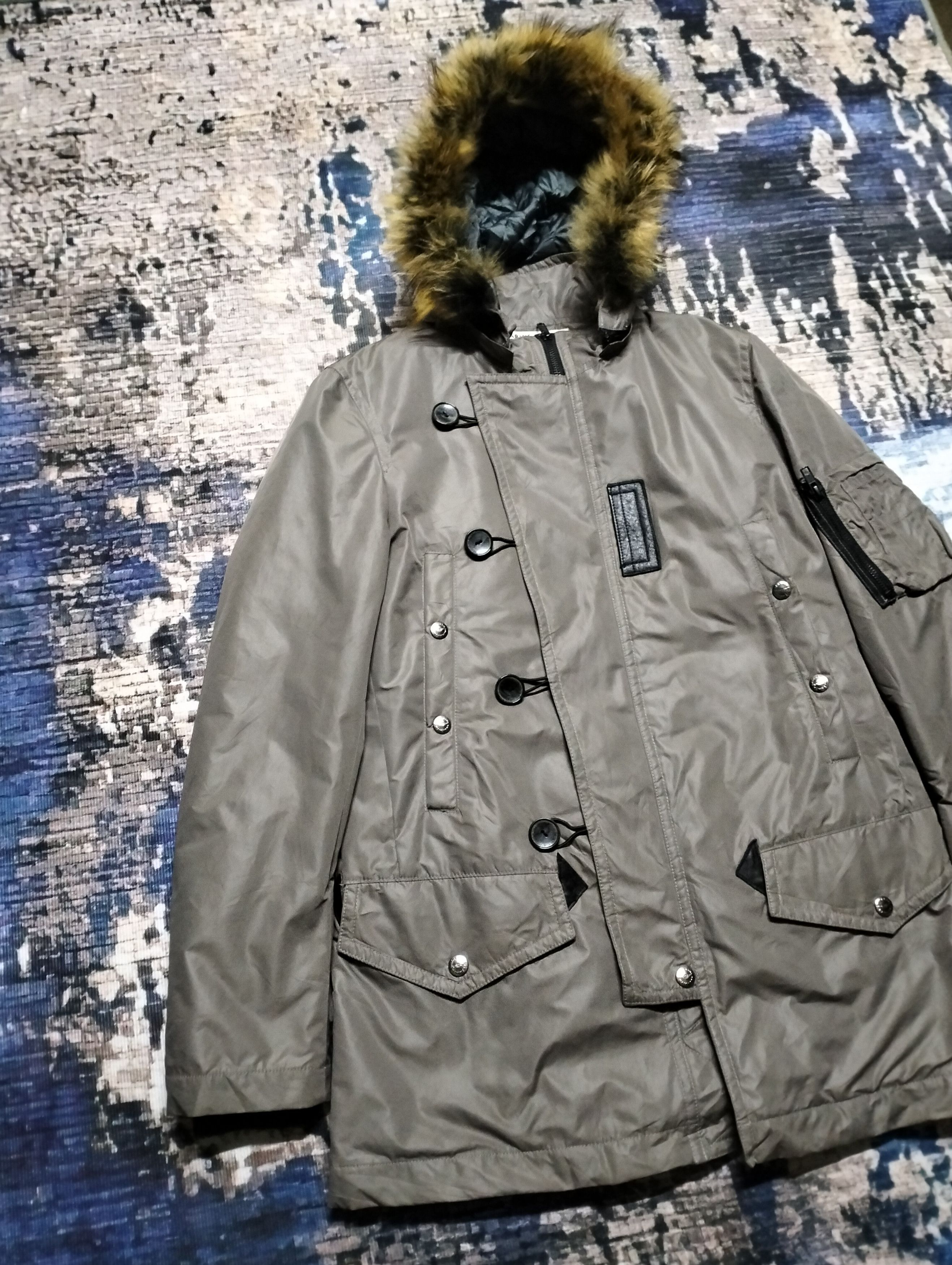Katharine Hamnett London Katherine Hamnett London Raccoon Fur Down Coat With Hoodie Size US S / EU 44-46 / 1 - 5 Thumbnail