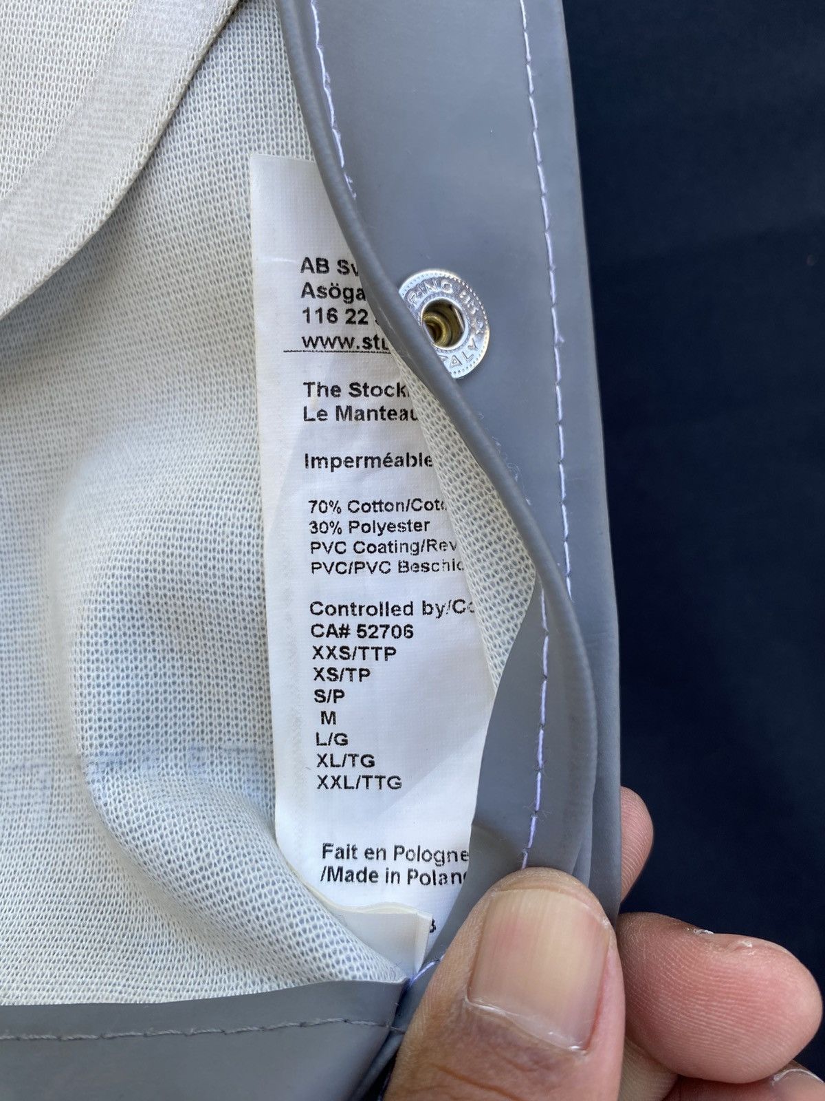 Stutterheim Rare Stutterheim Stockholm raincoat three-shade color scheme Size US M / EU 48-50 / 2 - 16 Thumbnail