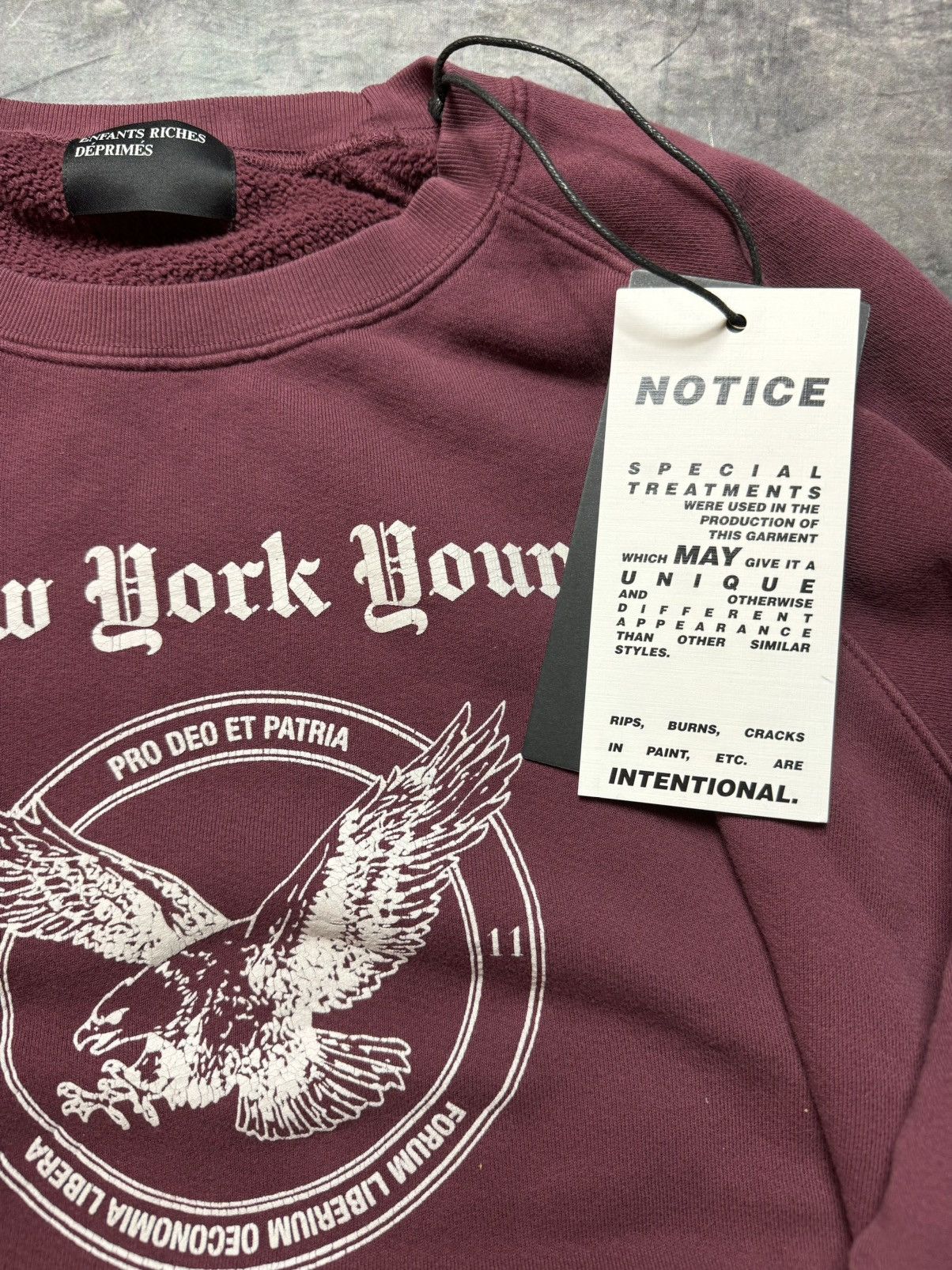 Enfants Riches Deprimes Enfants Riches Deprimes NY Young Republican Club Sweatshirt Size US XL / EU 56 / 4 - 4 Thumbnail