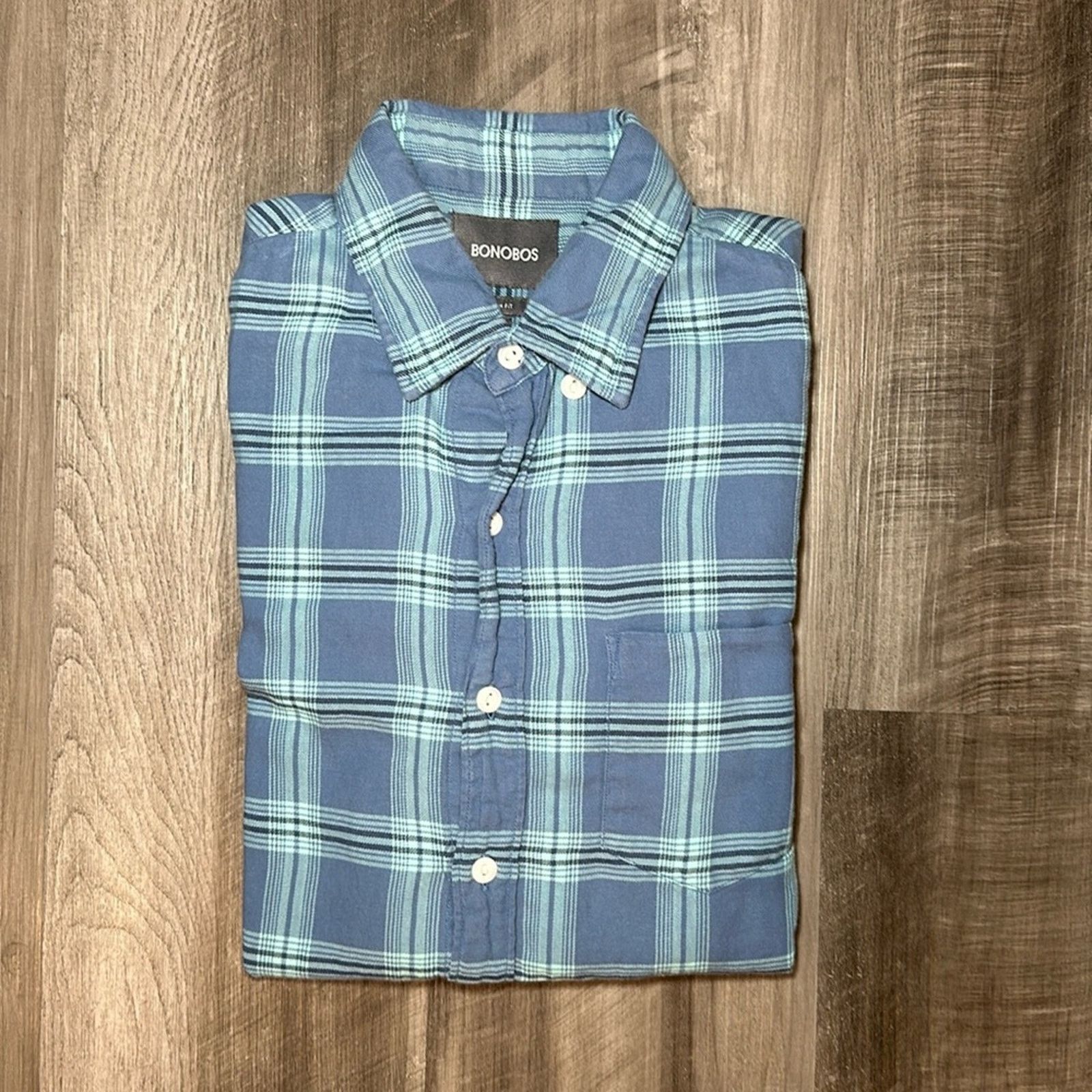 Bonobos Bonobos Light Flannel Slim Fit Long Sleeve Button - Small Size US S / EU 44-46 / 1 - 1 Thumbnail