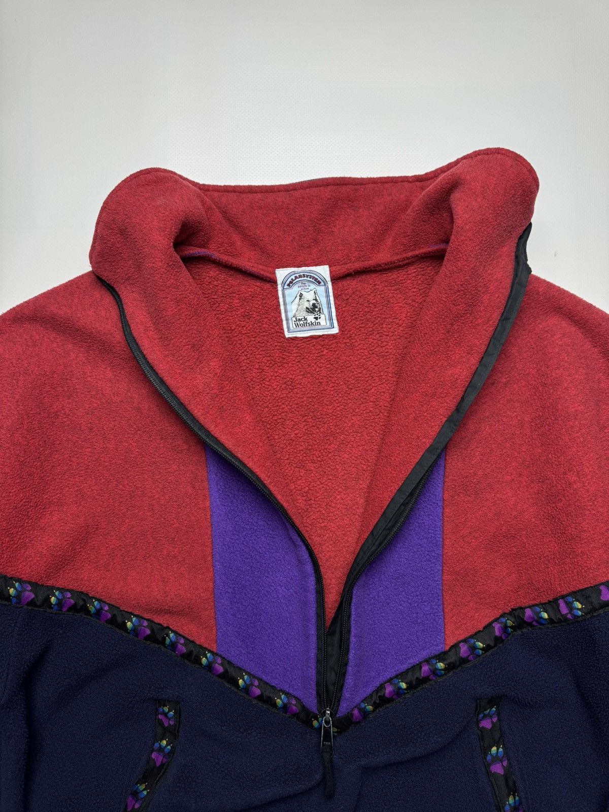 Jack Wolfskin Vintage Jack Wolfskin Paw Print Fleece Jacket Gorpcore Retro Size US M / EU 48-50 / 2 - 5 Thumbnail